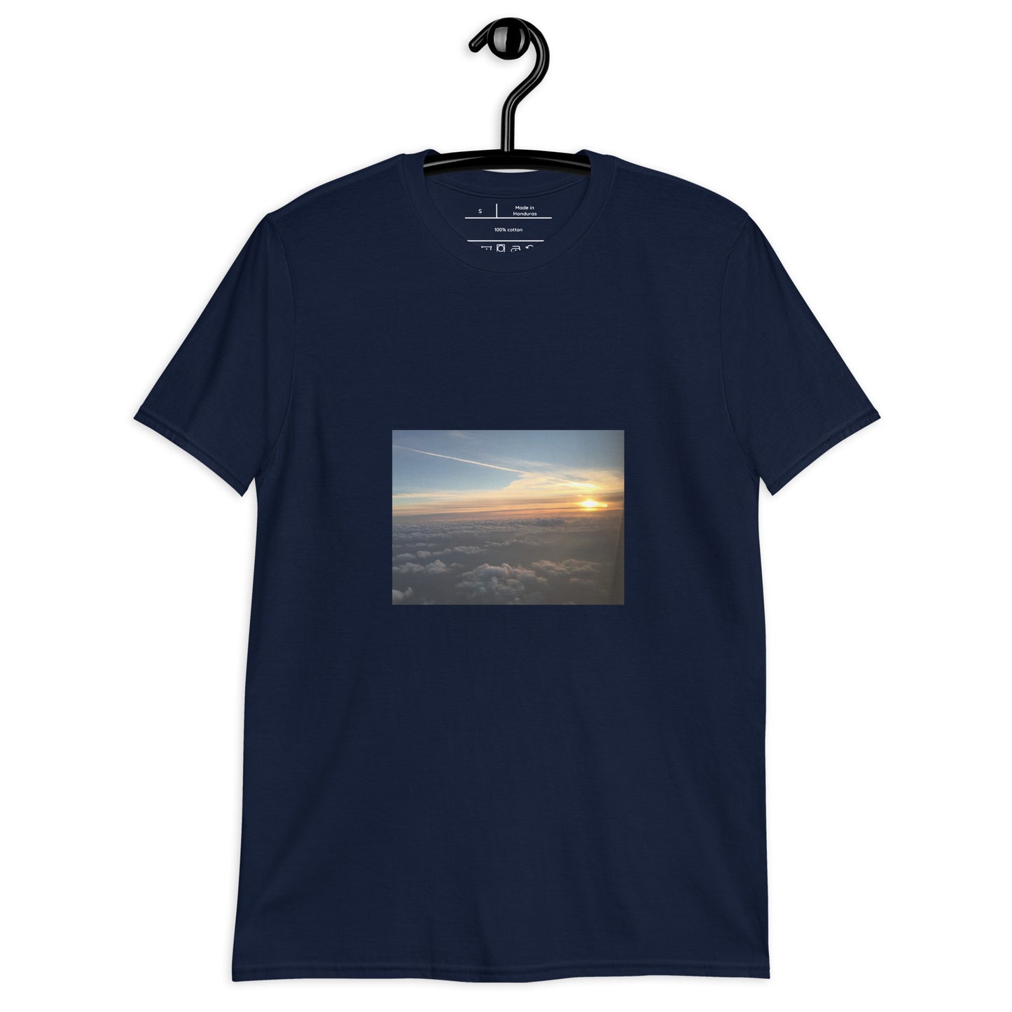 Sunrise - Above The Clouds - Short-Sleeve Unisex T-Shirt - Graphic Tee - Navy - Front