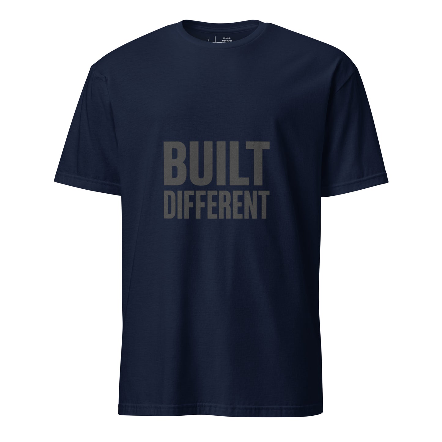 Built Different - Standout Statement - Short-Sleeve T-Shirt - Graphic Tee - Navy - Front