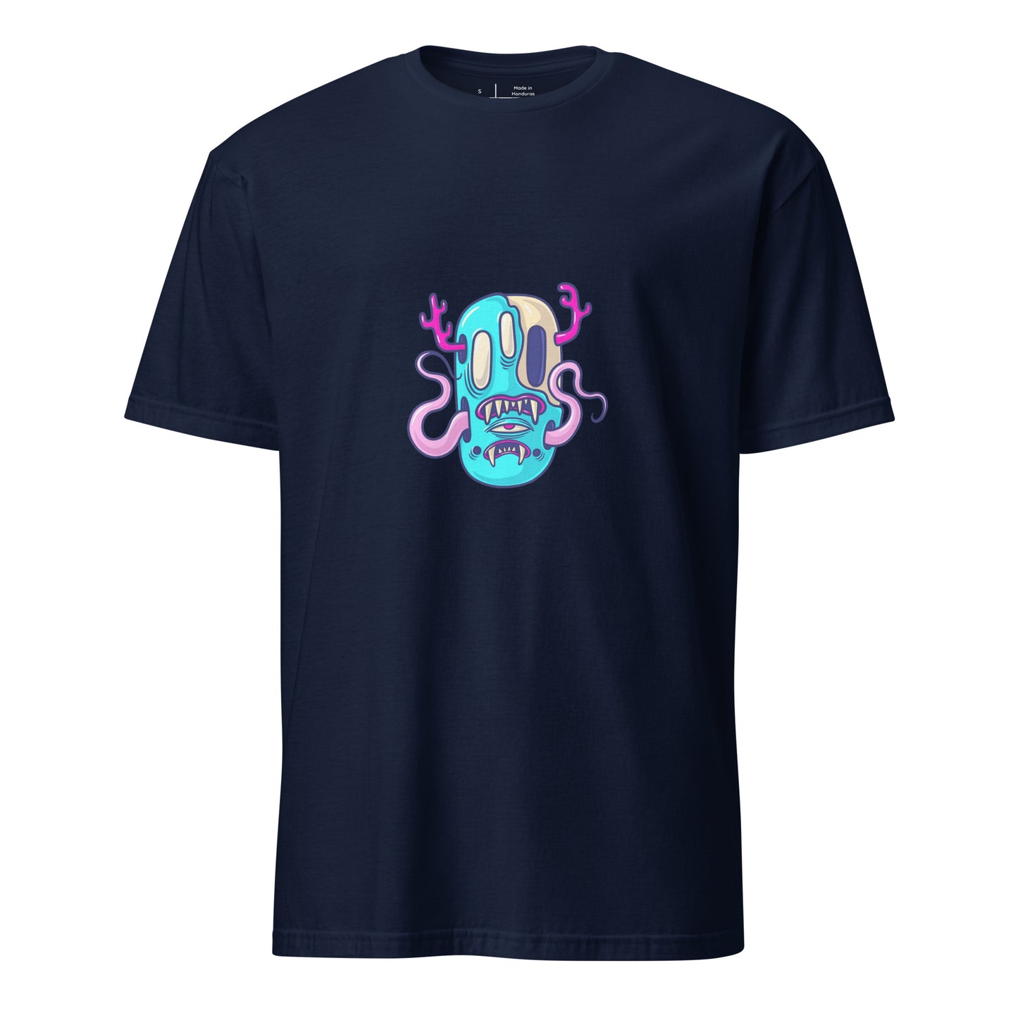 Monsta 4 - Monsta Collection - Short-Sleeve Unisex T-Shirt - Graphic Tee - Navy - Front