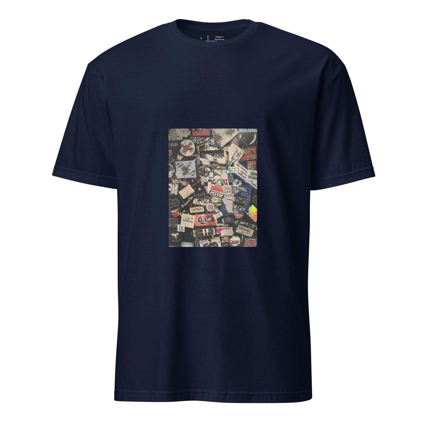 Graffiti - Street Art - Short-Sleeve Unisex T-Shirt - Graphic Tee - Navy - Front