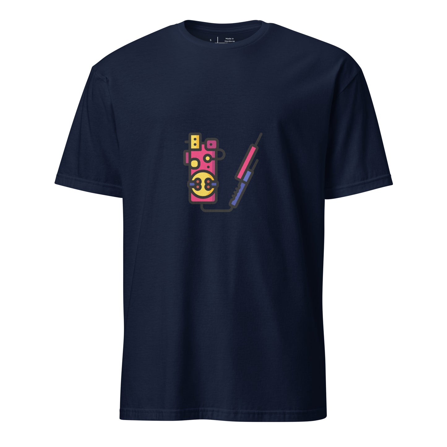 Proton Unit 2 - Futuristic Sci-Fi Gadget - Short-Sleeve Unisex T-Shirt - Graphic Tee - Navy - Front