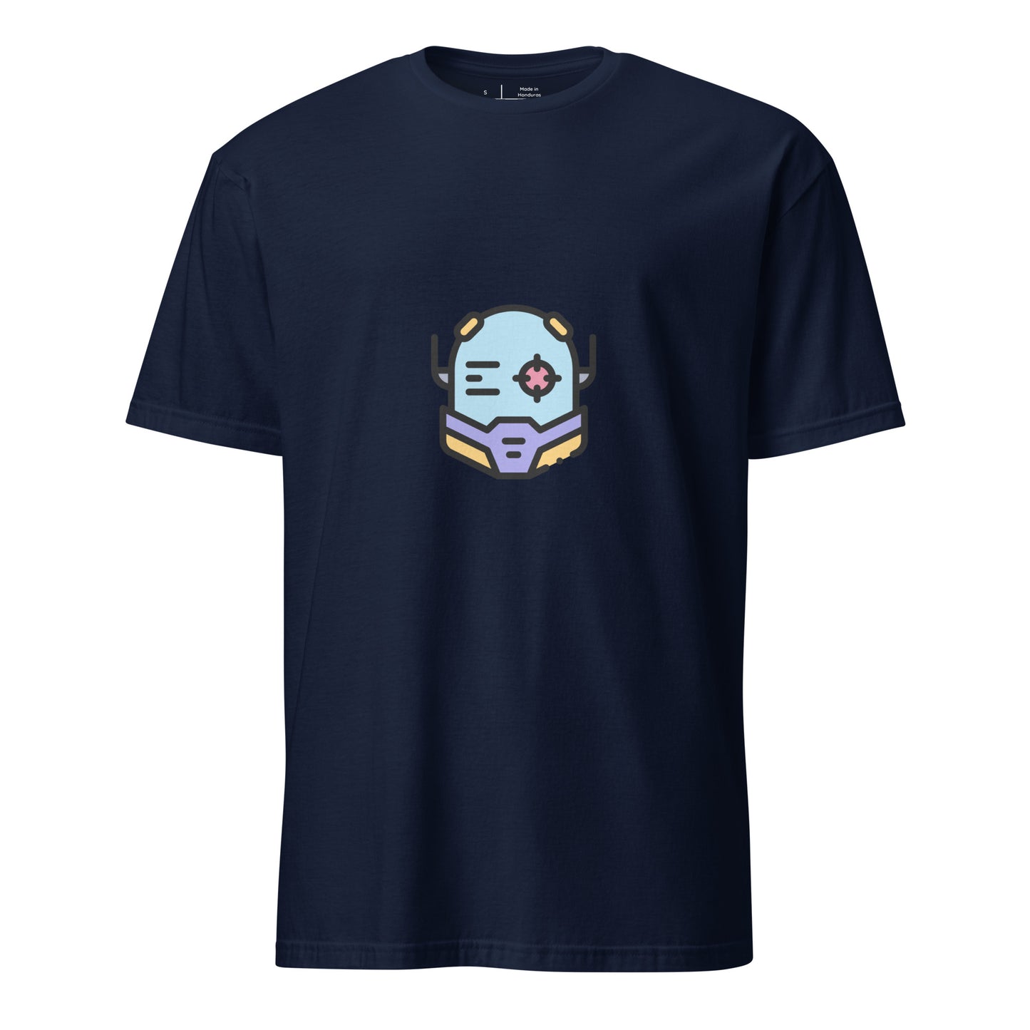 Cyber Helmet - Target Acquired - Short-Sleeve Unisex T-Shirt - Graphic Tee - Navy - Front