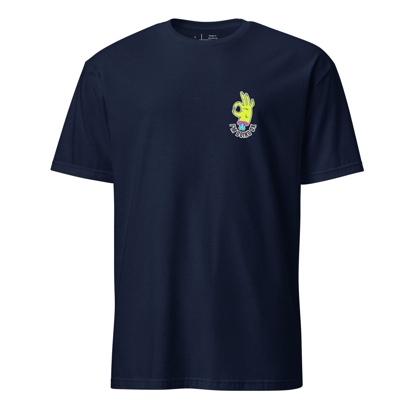 I'm OK - Zombie Hand - Short-Sleeve Unisex T-Shirt - Graphic Tee - Navy - Front