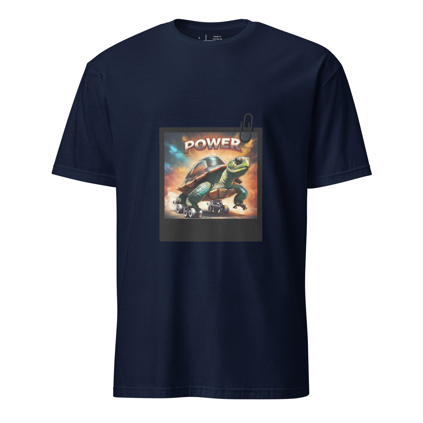 Turtle Power - Speed Meets Style - Short-Sleeve Unisex T-Shirt - Graphic Tee - Navy - Front