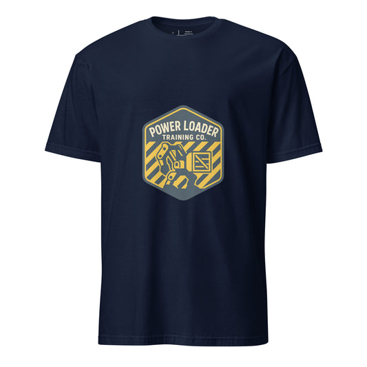 Power Loading.co - Sci-fi Nostalgia - Short-Sleeve Unisex T-Shirt - Graphic Tee - Navy - Front