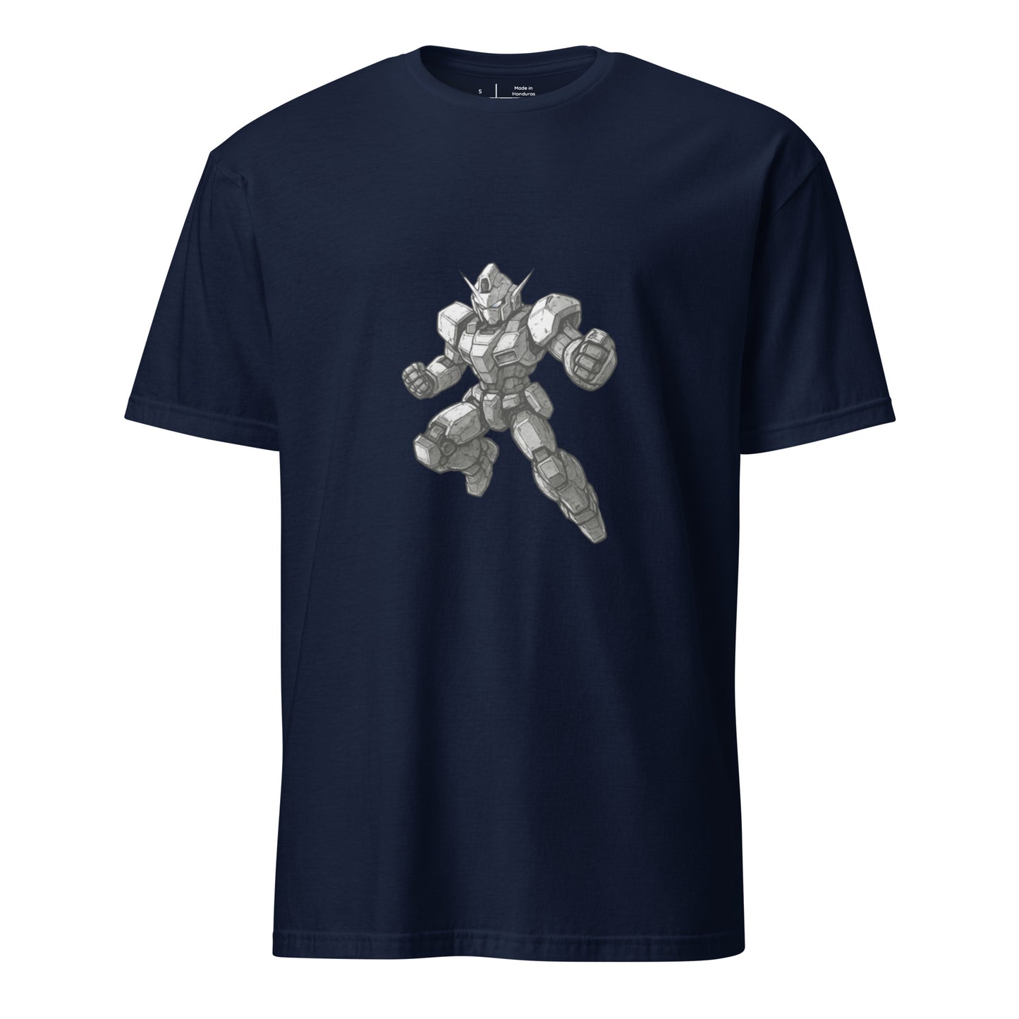 Rocket Strike Unit-01 - Mecha Warrior - Short-Sleeve Unisex T-Shirt - Graphic Tee - Navy - Front