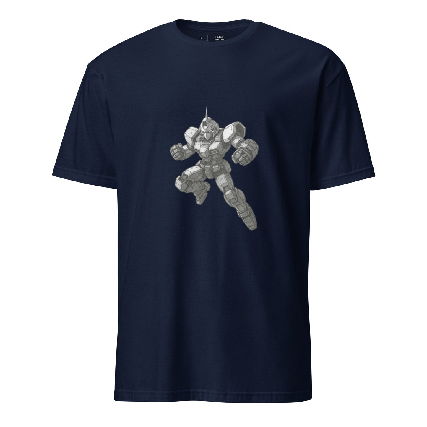 Vanguard Unit-09 - Mecha Warrior - Short-Sleeve Unisex T-Shirt - Graphic Tee - Navy - Front