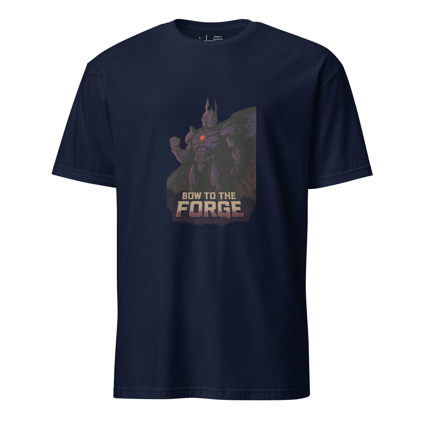 Titanforge Overlord – Techno-Emperor of the Void - Short-Sleeve Unisex T-Shirt - Graphic Tee - Navy - Front