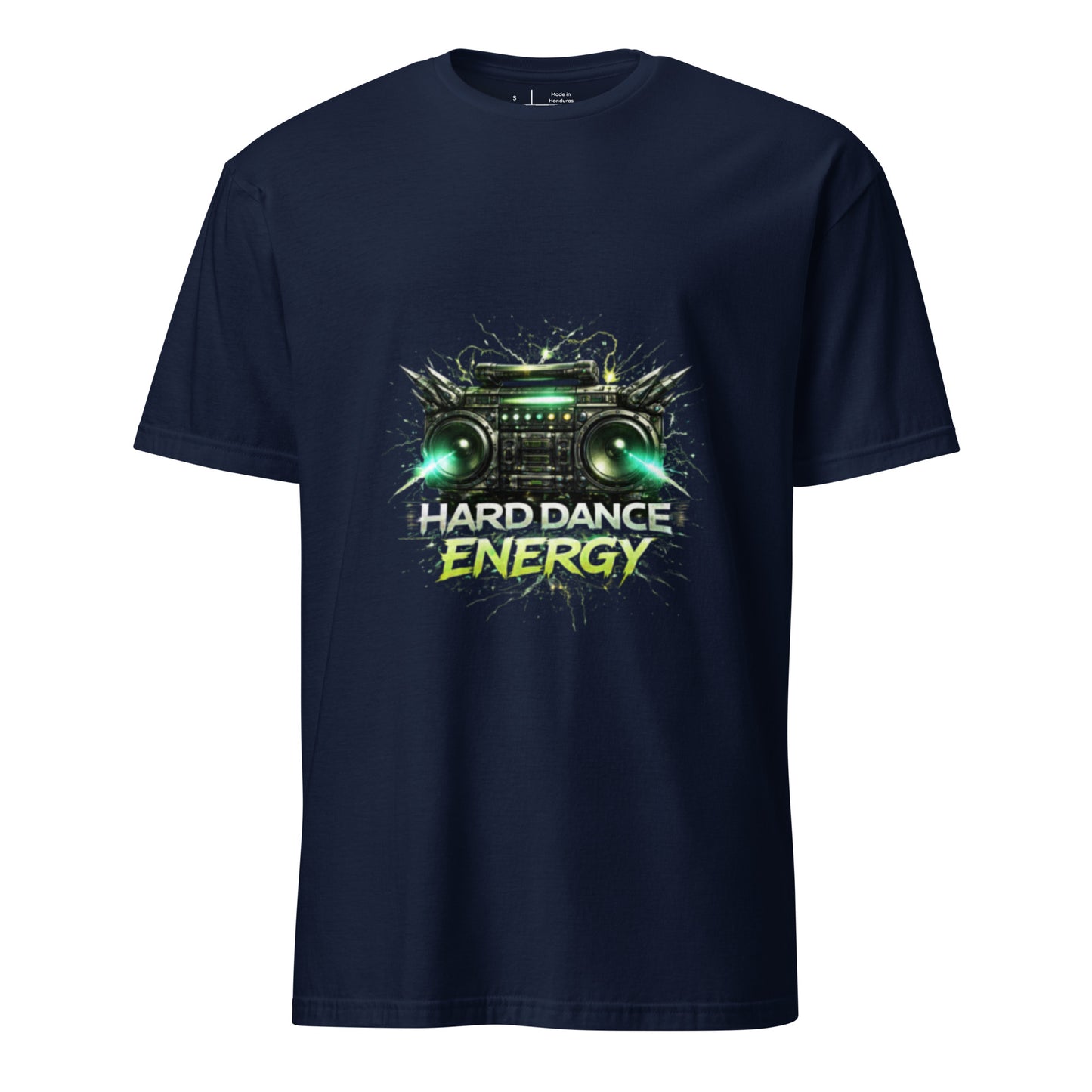 Hard Dance Energy – Festival Sound System - Short-Sleeve Unisex T-Shirt - Graphic Tee - Navy - Front