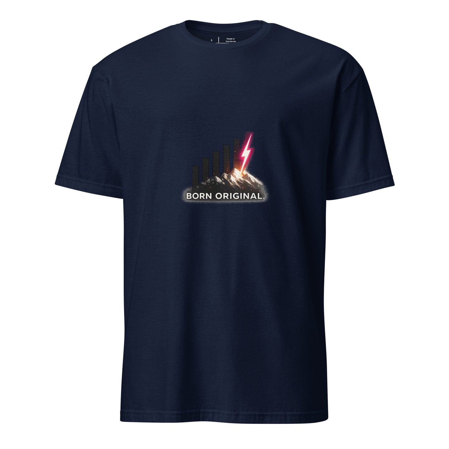 Born Original – Individuality - Short-Sleeve Unisex T-Shirt - Graphic Tee - Navy - Front