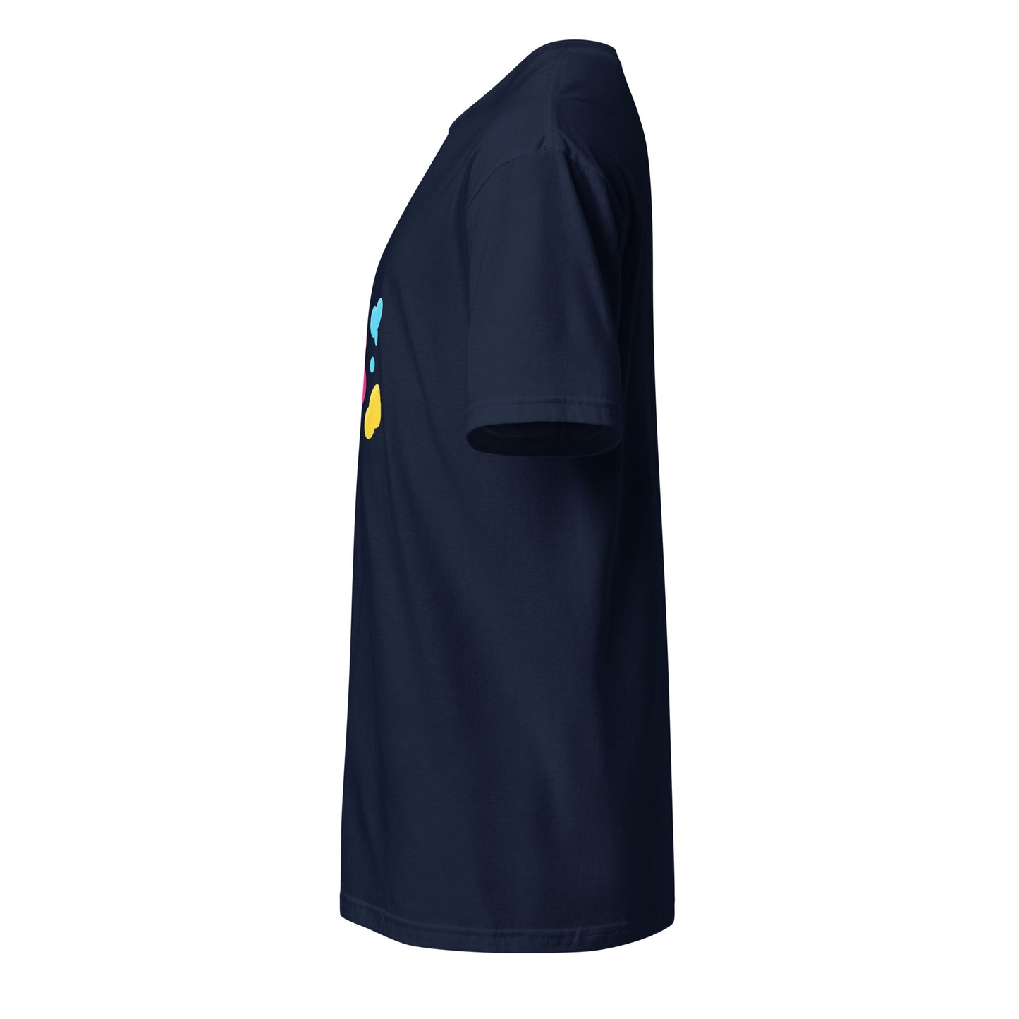Splat - Urban Paint Splash - Short-Sleeve Unisex T-Shirt - Graphic Tee - Navy - Left side