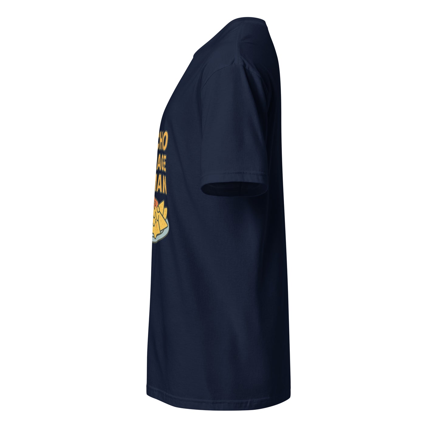 Nacho Average Human – Funny - Short-Sleeve Unisex T-Shirt - Graphic Tee - Navy - Left side
