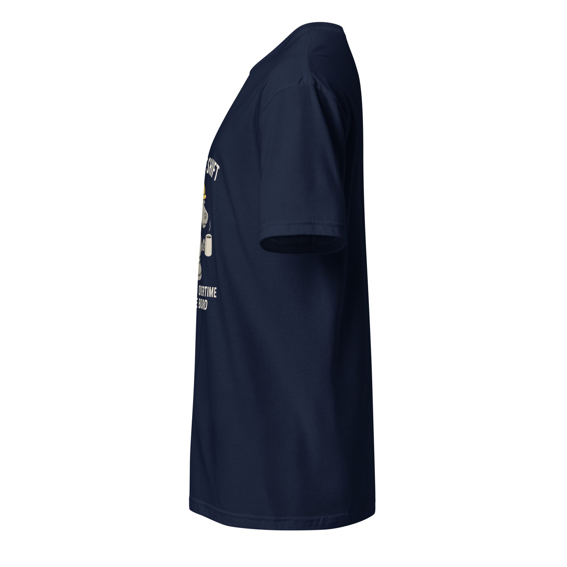 Knight Shift – Bold Chess Humour - Short-Sleeve Unisex T-Shirt - Graphic Tee - Navy - Left side