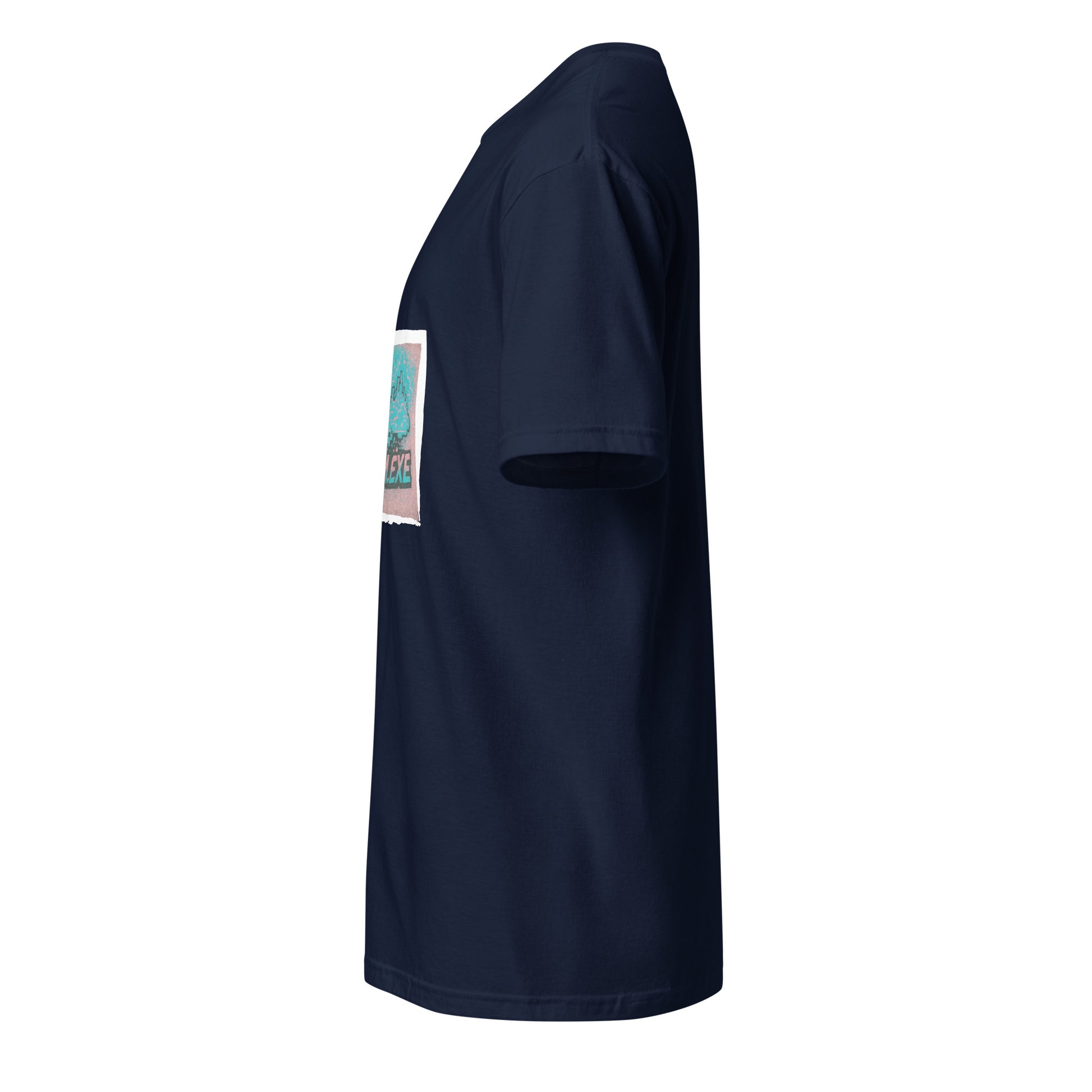 Dream.exe - Cyber Dreams - Short-Sleeve Unisex T-Shirt - Graphic Tee - Navy - Left side