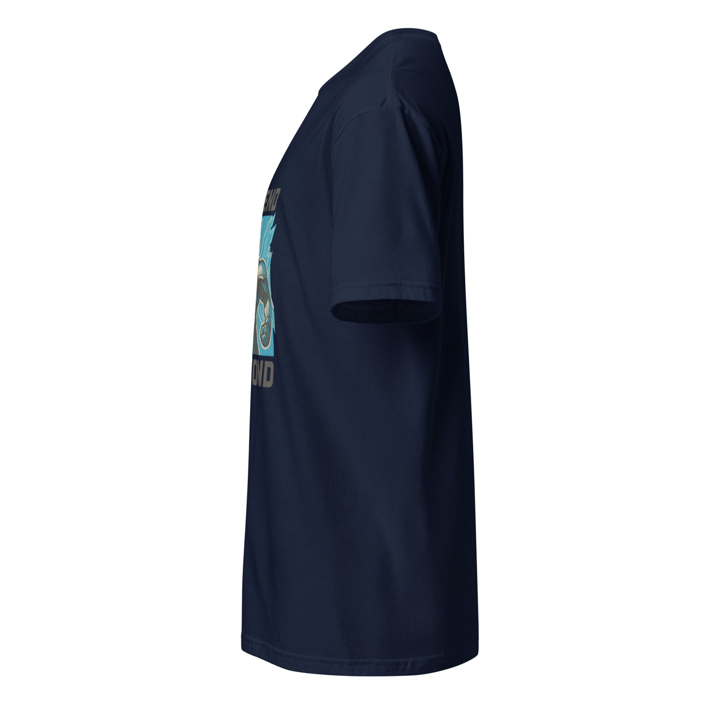 Mechaverse Crusader – Hard-Light Wing Pilot - Short-Sleeve Unisex T-Shirt - Graphic Tee - Navy - Left side