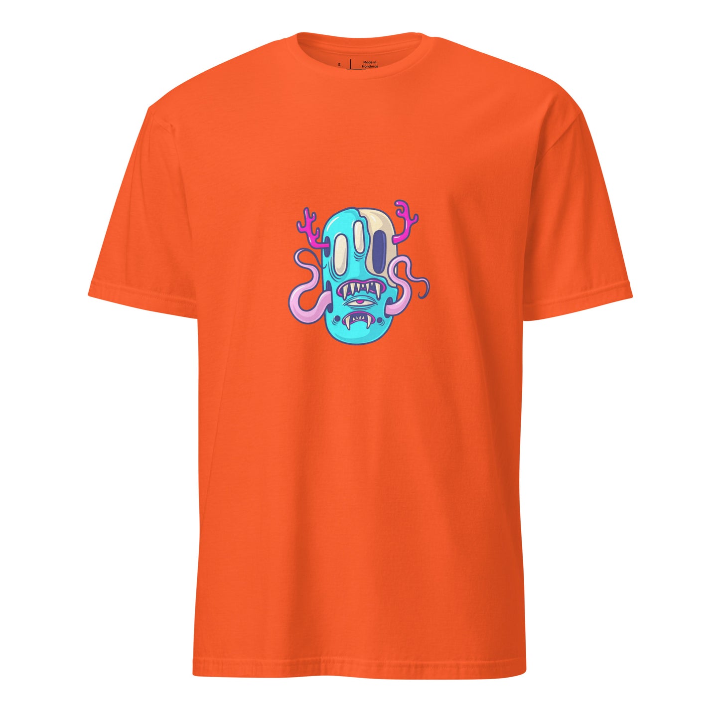 Monsta 4 - Monsta Collection - Short-Sleeve Unisex T-Shirt - Graphic Tee - Orange - Front