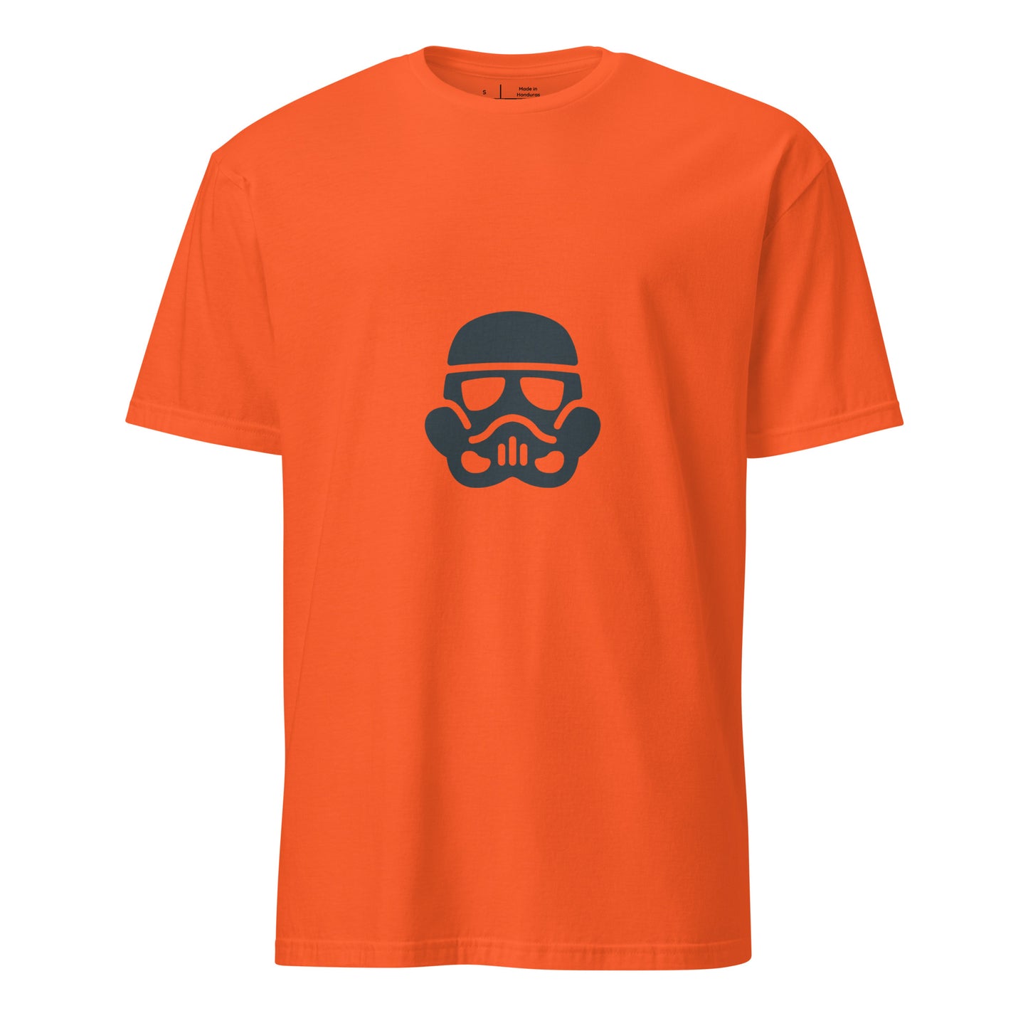 Trooper - Minimalist Galactic Grunt - Short-Sleeve Unisex T-Shirt - Graphic Tee - Orange - Front