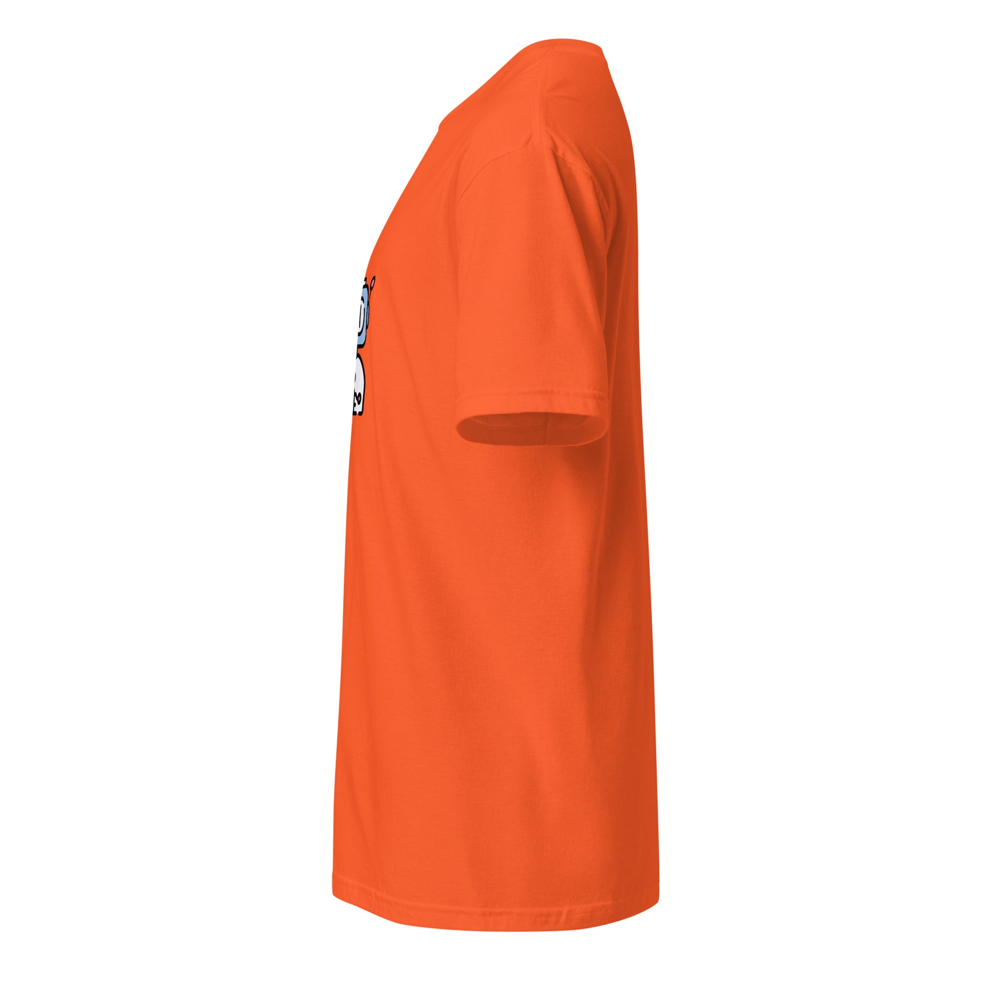 A.I - Retro AI Bot - Short-Sleeve Unisex T-Shirt - Graphic Tee - Orange - Left side