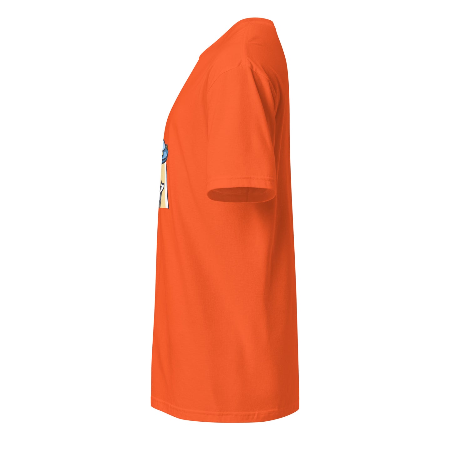 Not Again - UFO Cow Abduction - Short-Sleeve Unisex T-Shirt - Graphic Tee - Orange - Left side