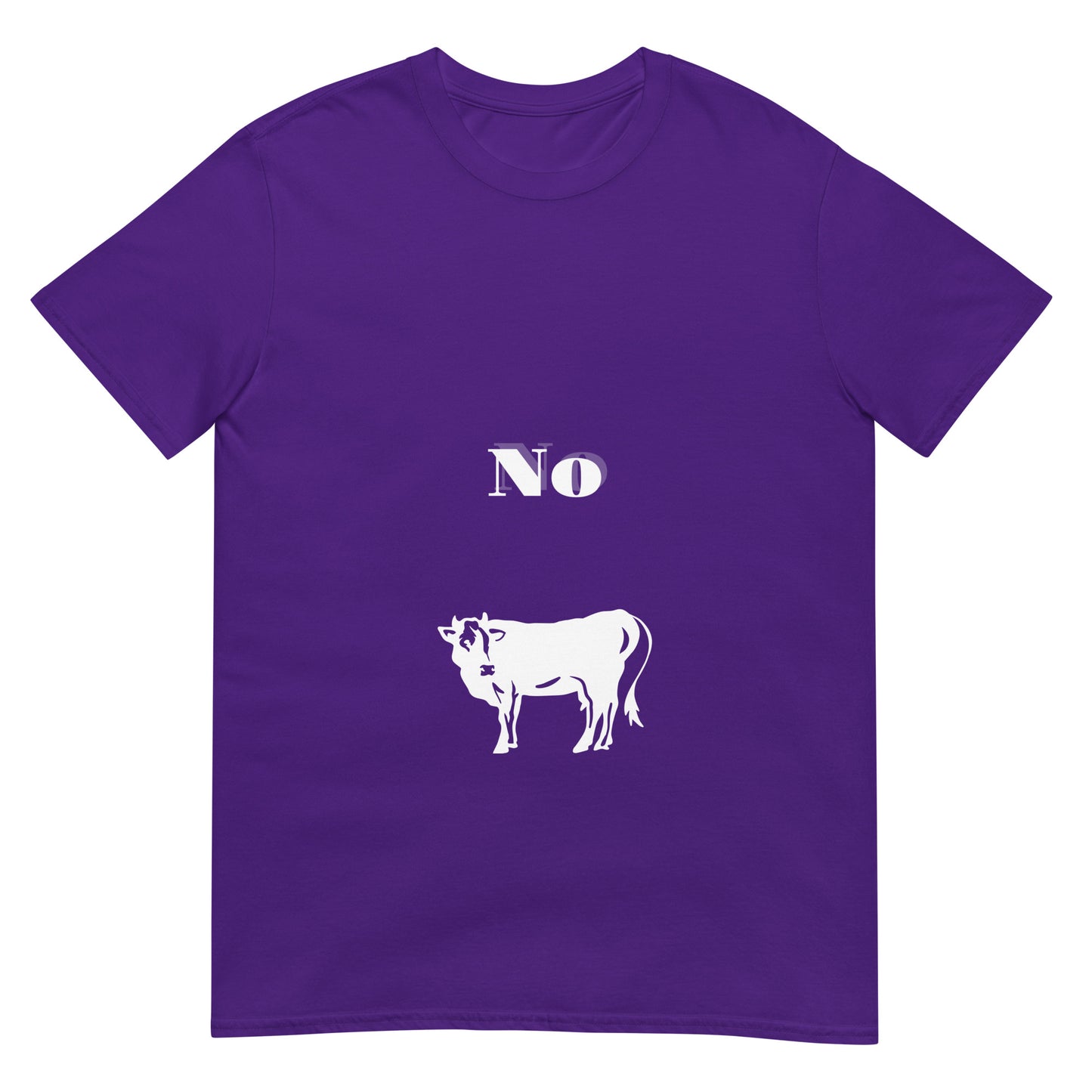 No Bull - Bold (and cheeky) Statement - Short-Sleeve Unisex T-Shirt - Graphic Tee - Purple - Front