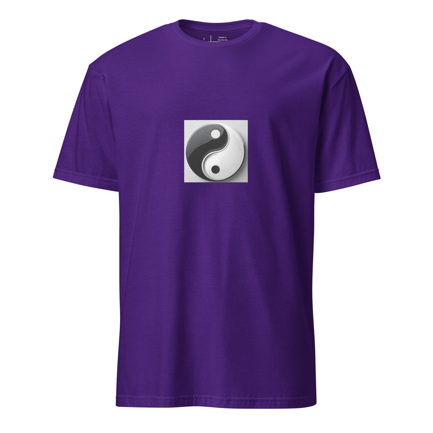 Yinyang - Iconic Taoist Symbol - Short-Sleeve Unisex T-Shirt - Graphic Tee - Purple - Front