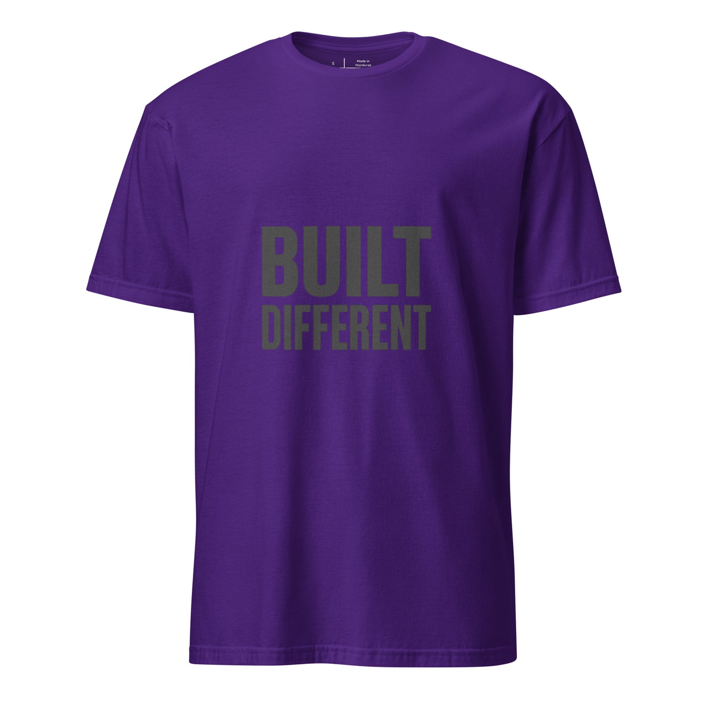 Built Different - Standout Statement - Short-Sleeve T-Shirt - Graphic Tee - Purple - Front
