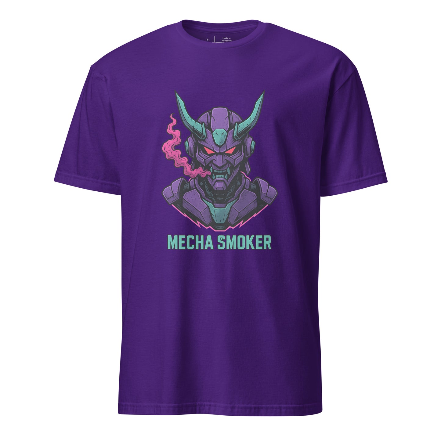 Mecha - Humanoid Mech - Short-Sleeve Unisex T-Shirt - Graphic Tee - Purple - Front
