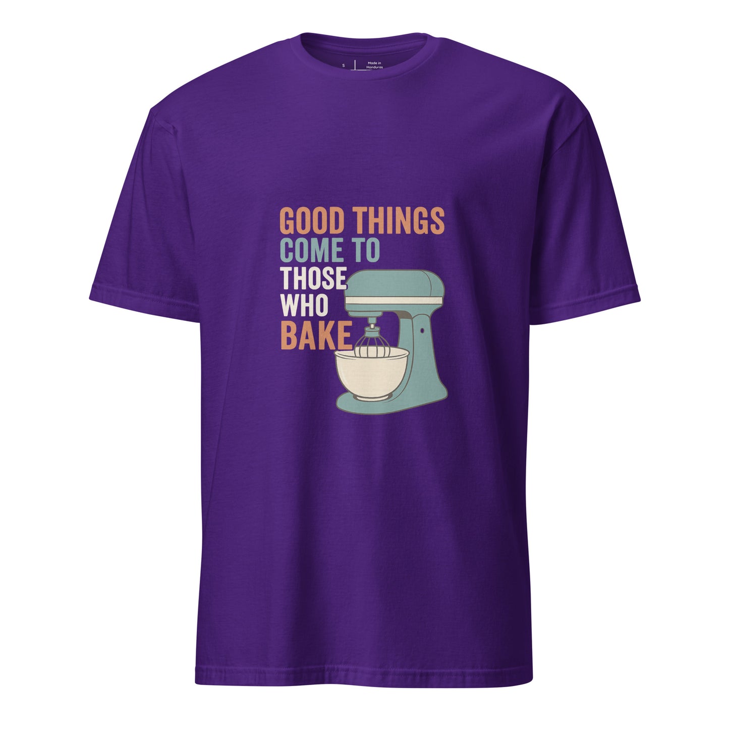 Good Things - Baking Humour - Short-Sleeve Unisex T-Shirt - Graphic Tee -
Purple - Front