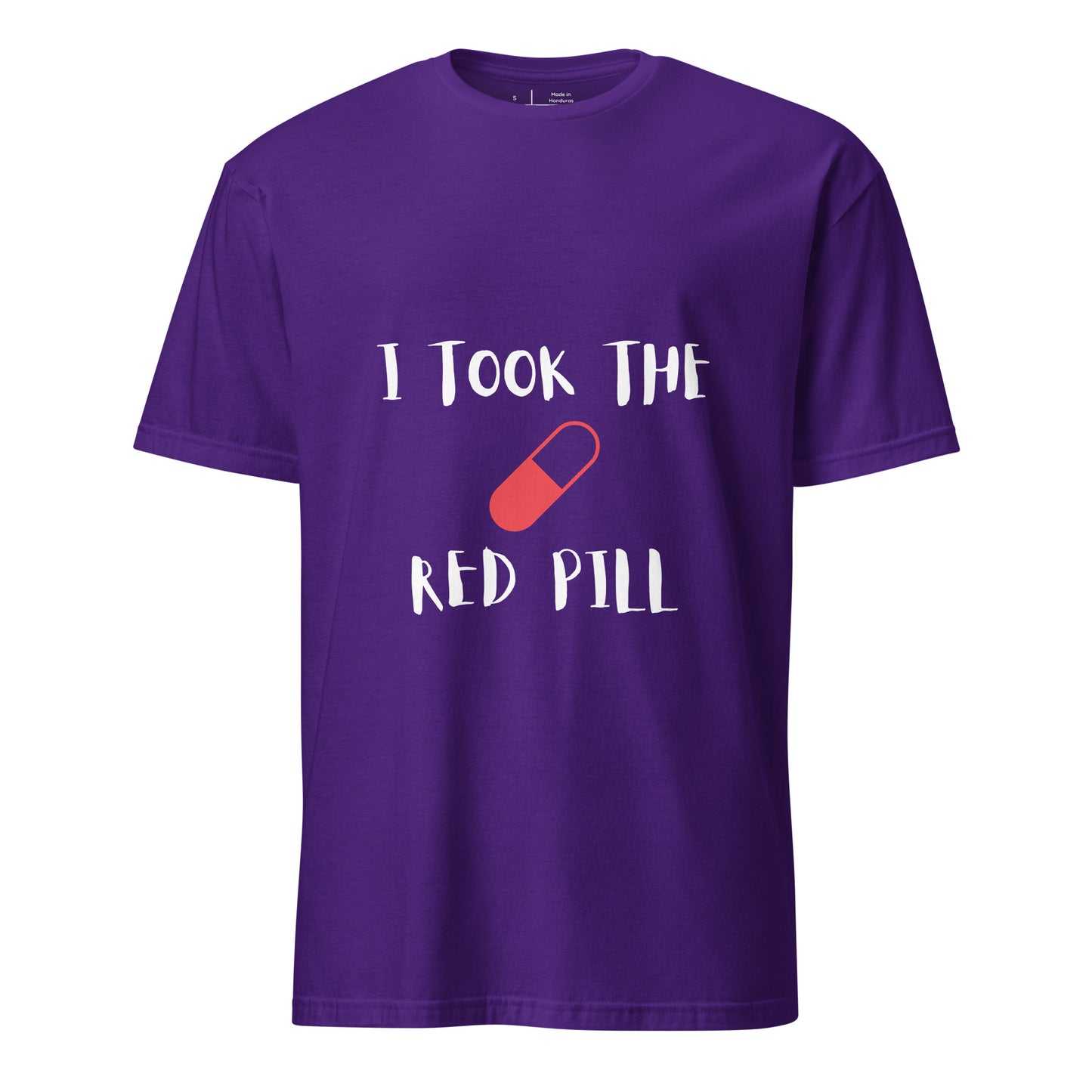 The Red Pill - Sci-Fi Tribute - Short-Sleeve Unisex T-Shirt - Graphic Tee - Purple - Front