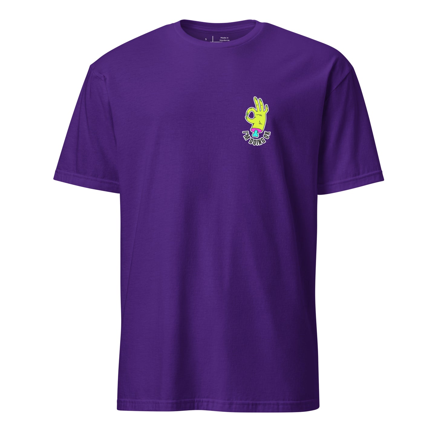 I'm OK - Zombie Hand - Short-Sleeve Unisex T-Shirt - Graphic Tee - Purple - Front