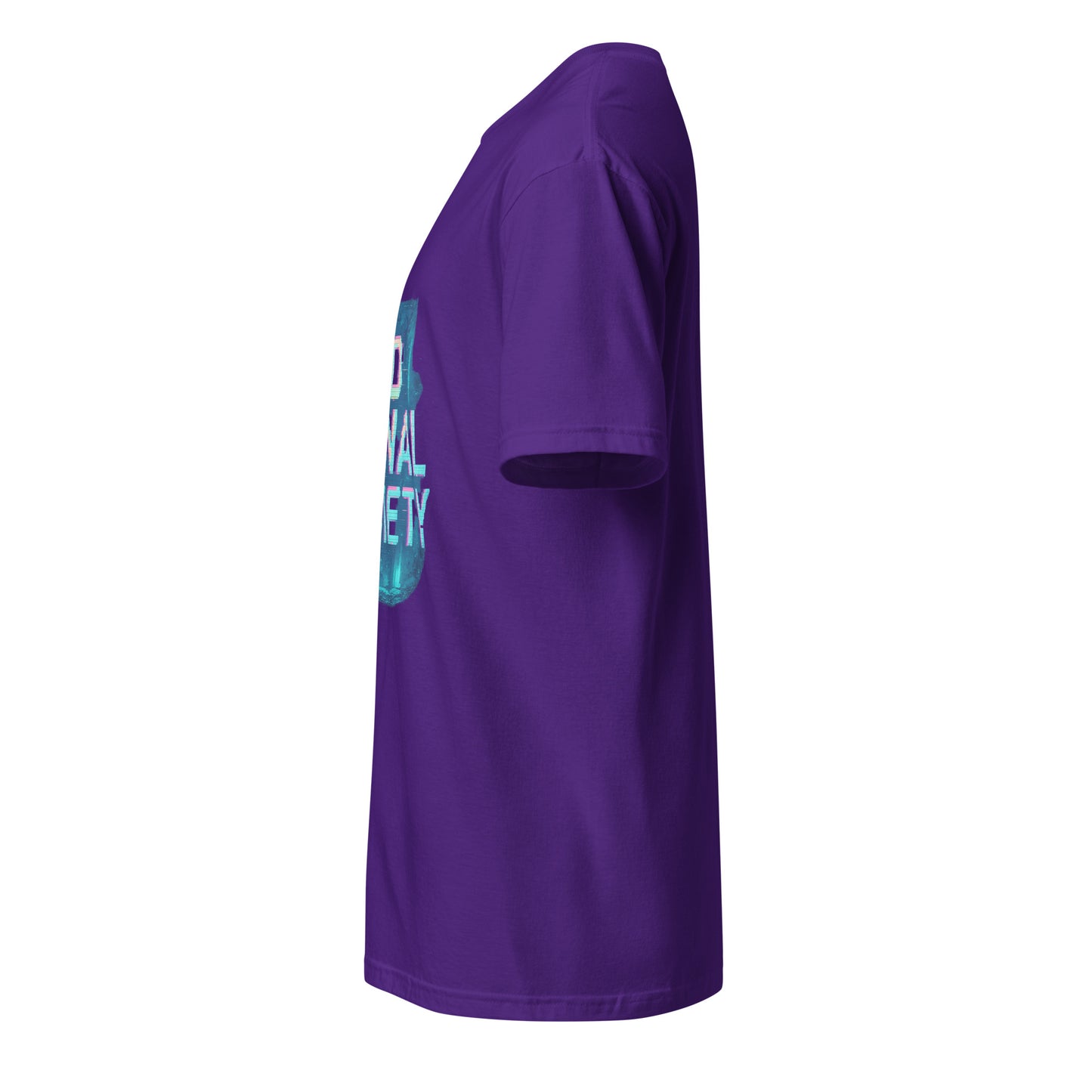 No Signal Society - Digital Detox - Short-Sleeve Unisex T-Shirt - Graphic Tee - Purple - Left side