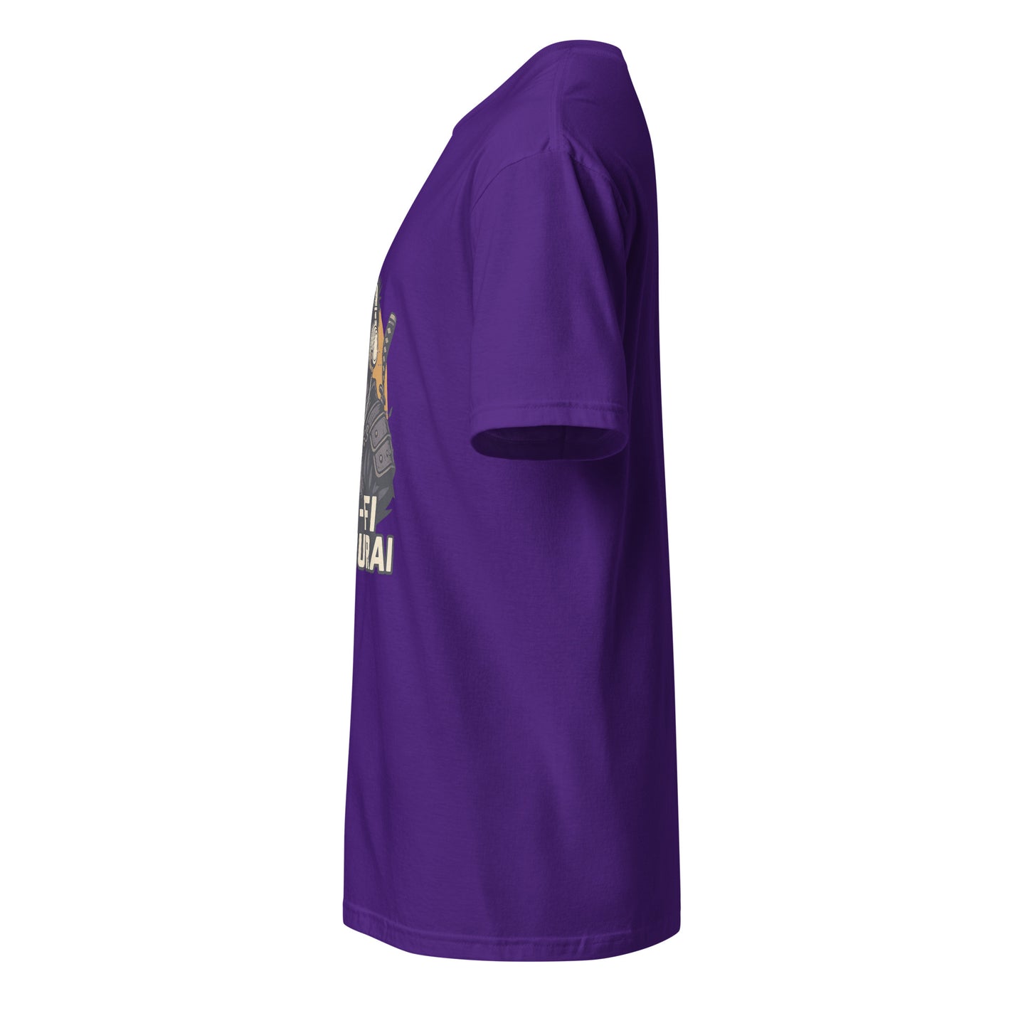 Lo-Fi Samurai - Modern-Day Ronin - Short-Sleeve Unisex T-Shirt - Graphic Tee - Purple - Left side