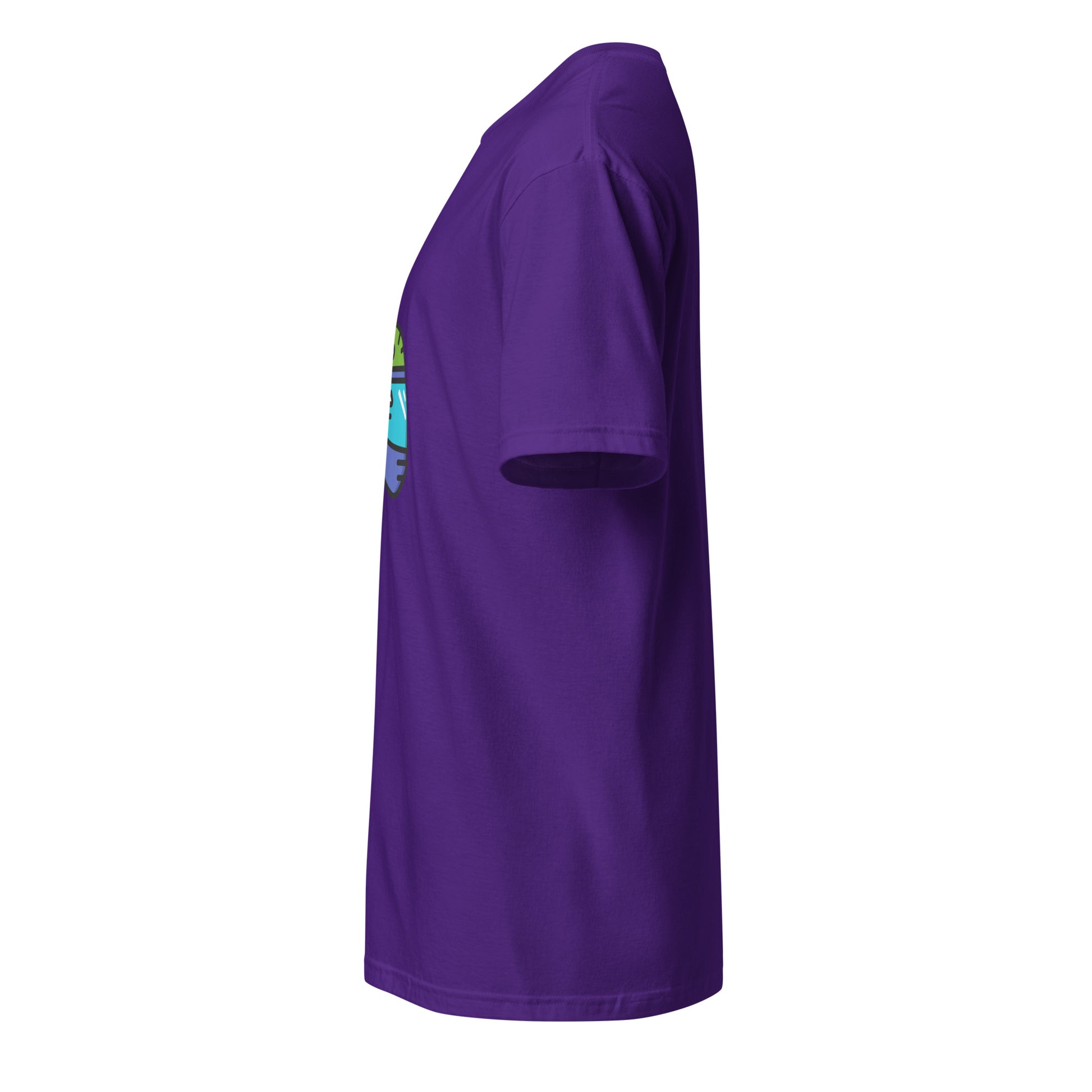 Cyber Helmet - Neo-Rider Edition - Short-Sleeve Unisex T-Shirt - Graphic Tee - Purple - Left side