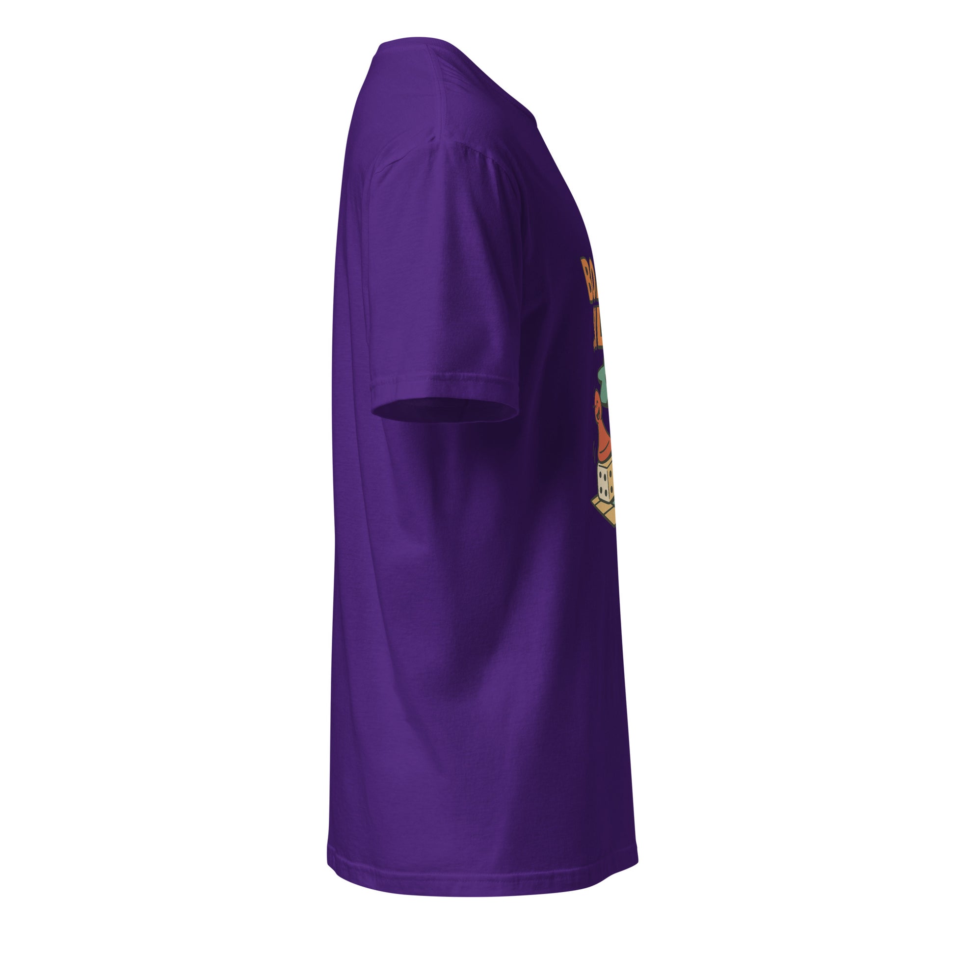 Board Silly – Ultimate Board Game - Short-Sleeve Unisex T-Shirt - Graphic Tee - Purple - Right side