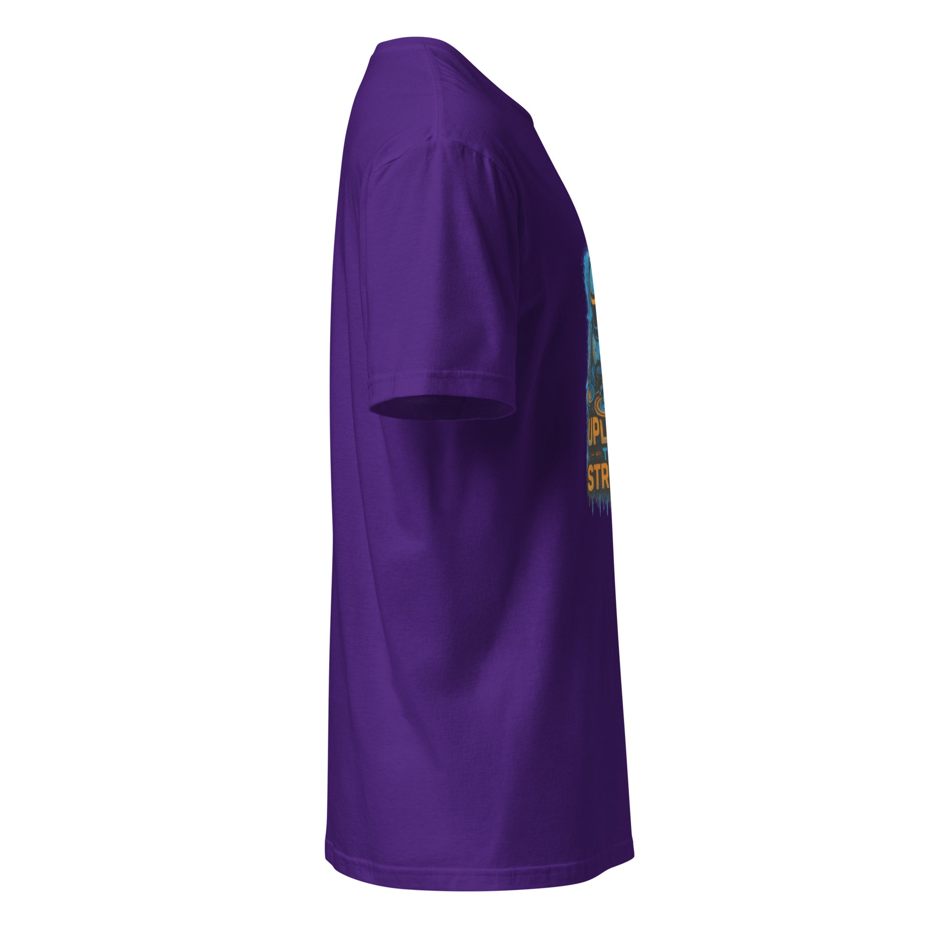 Upload the Streets - Urban Rave - Short-Sleeve Unisex T-Shirt - Graphic Tee - Purple - Right side