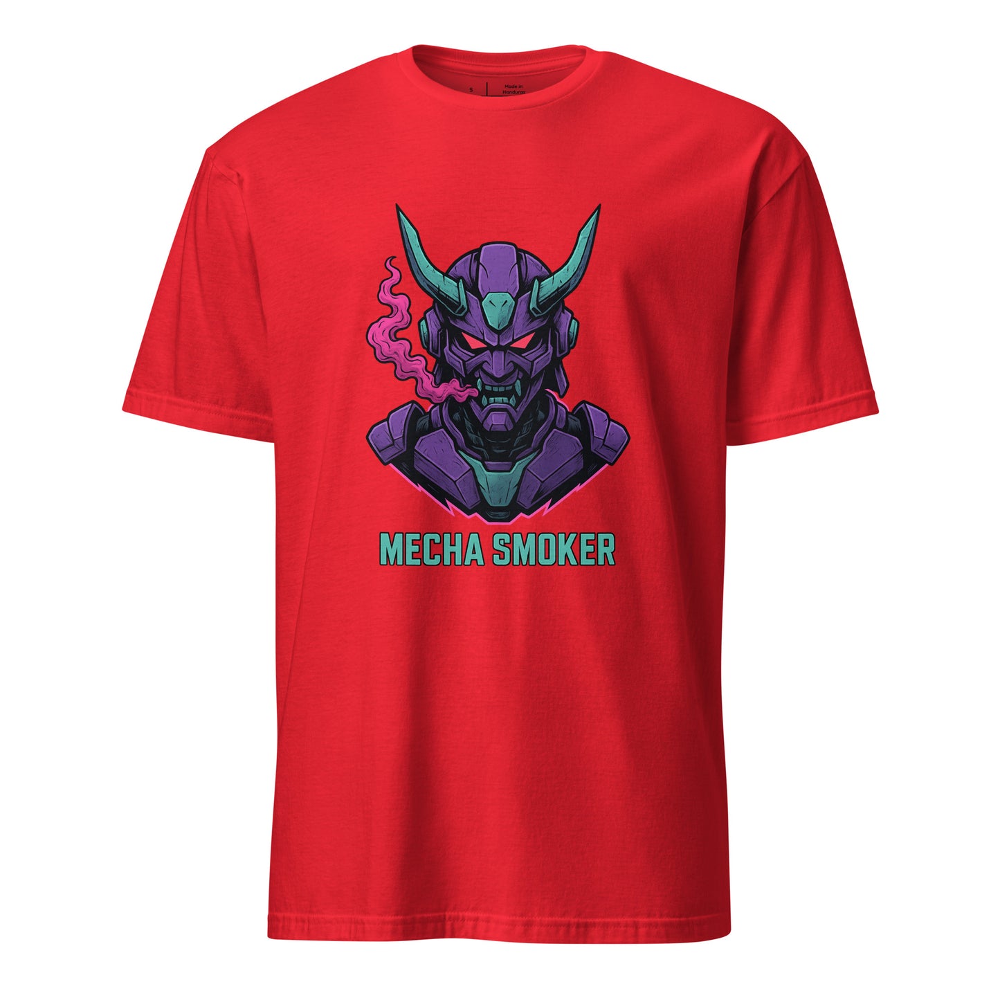 Mecha - Humanoid Mech - Short-Sleeve Unisex T-Shirt - Graphic Tee - Red - Front
