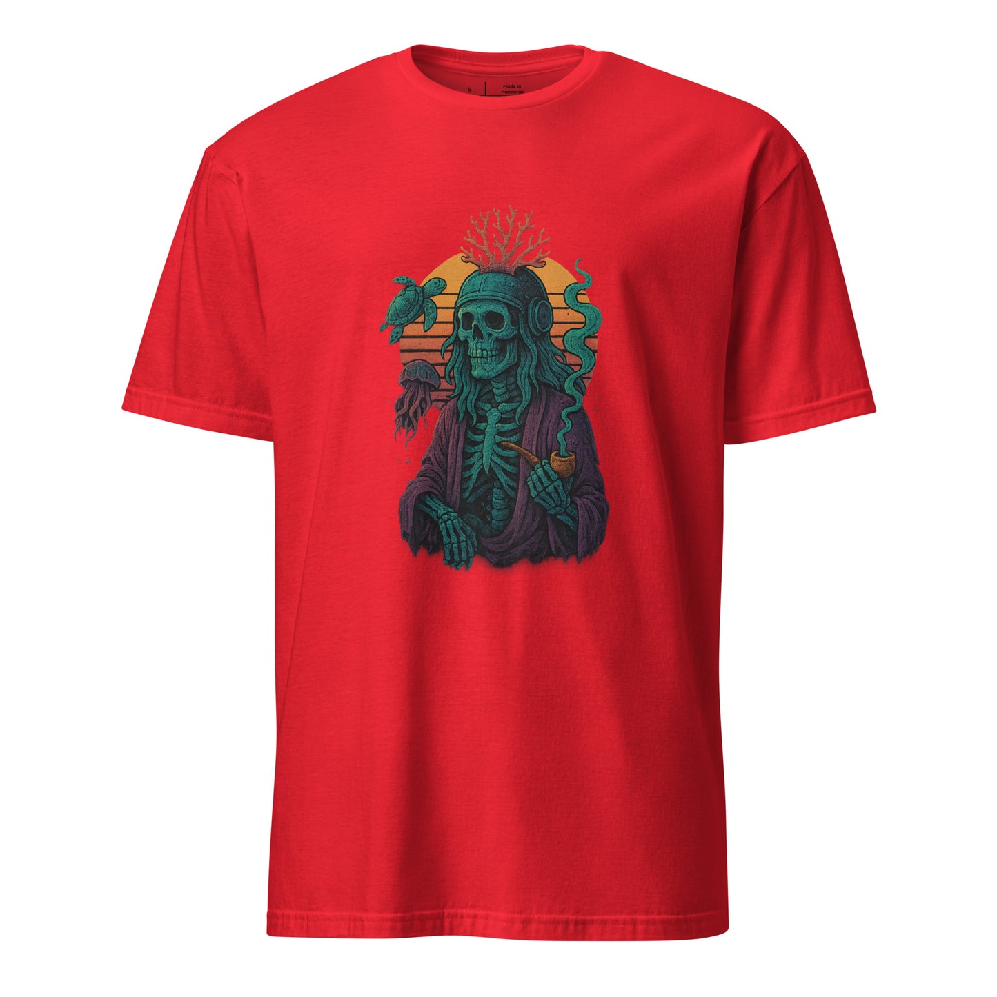 Peaceful Ancient - Timeless Calm - Short-Sleeve Unisex T-Shirt - Graphic Tee - Red - Front