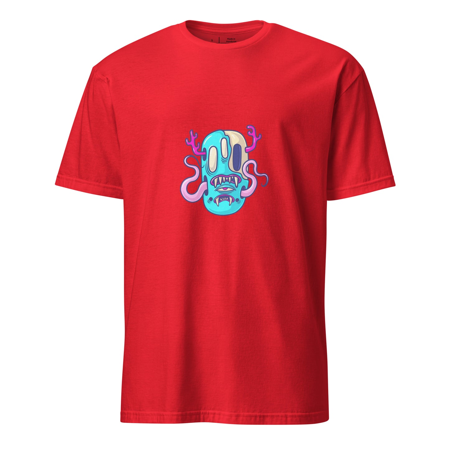 Monsta 4 - Monsta Collection - Short-Sleeve Unisex T-Shirt - Graphic Tee - Red - Front