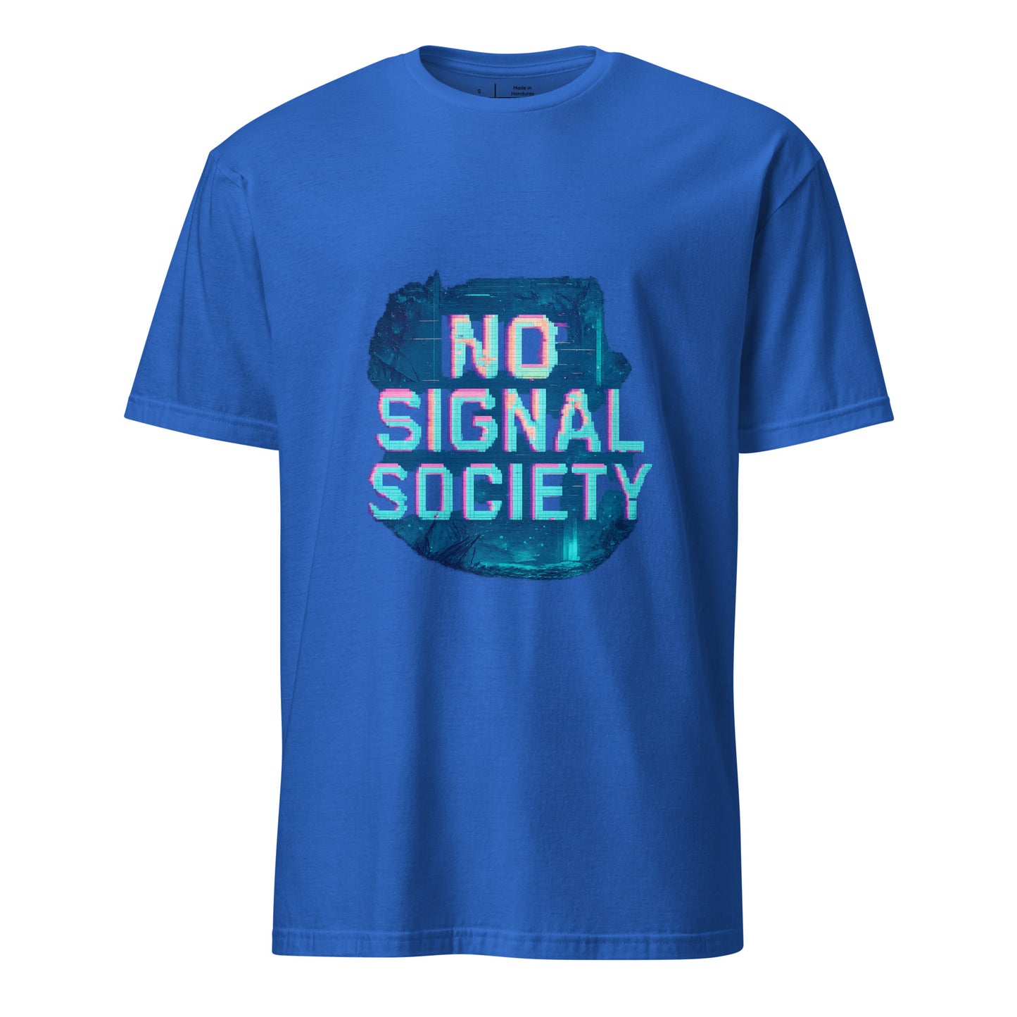 No Signal Society - Digital Detox - Short-Sleeve Unisex T-Shirt - Graphic Tee - Royal Blue - Front