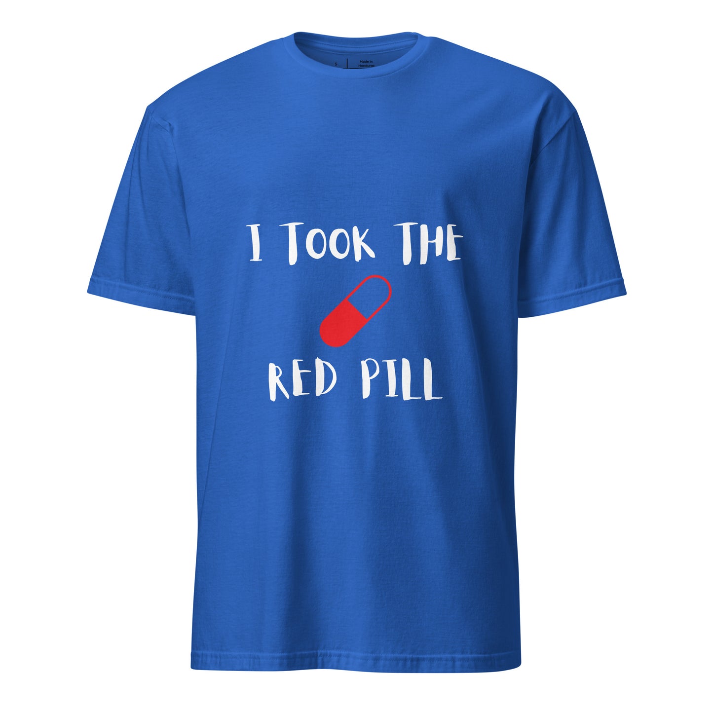 The Red Pill - Sci-Fi Tribute - Short-Sleeve Unisex T-Shirt - Graphic Tee - Royal Blue - Front