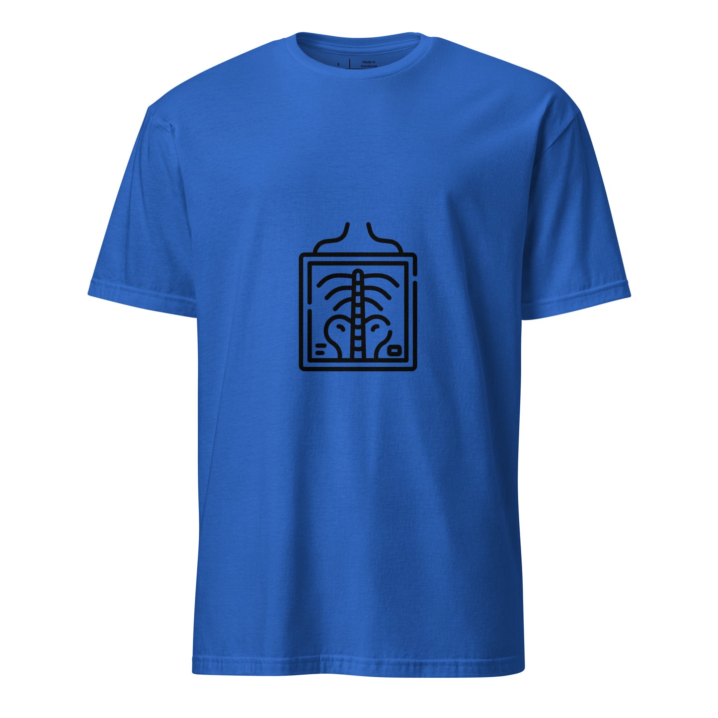 X-Ray - Line-Art X-Ray - Short-Sleeve Unisex T-Shirt - Graphic Tee - Royal Blue - Front