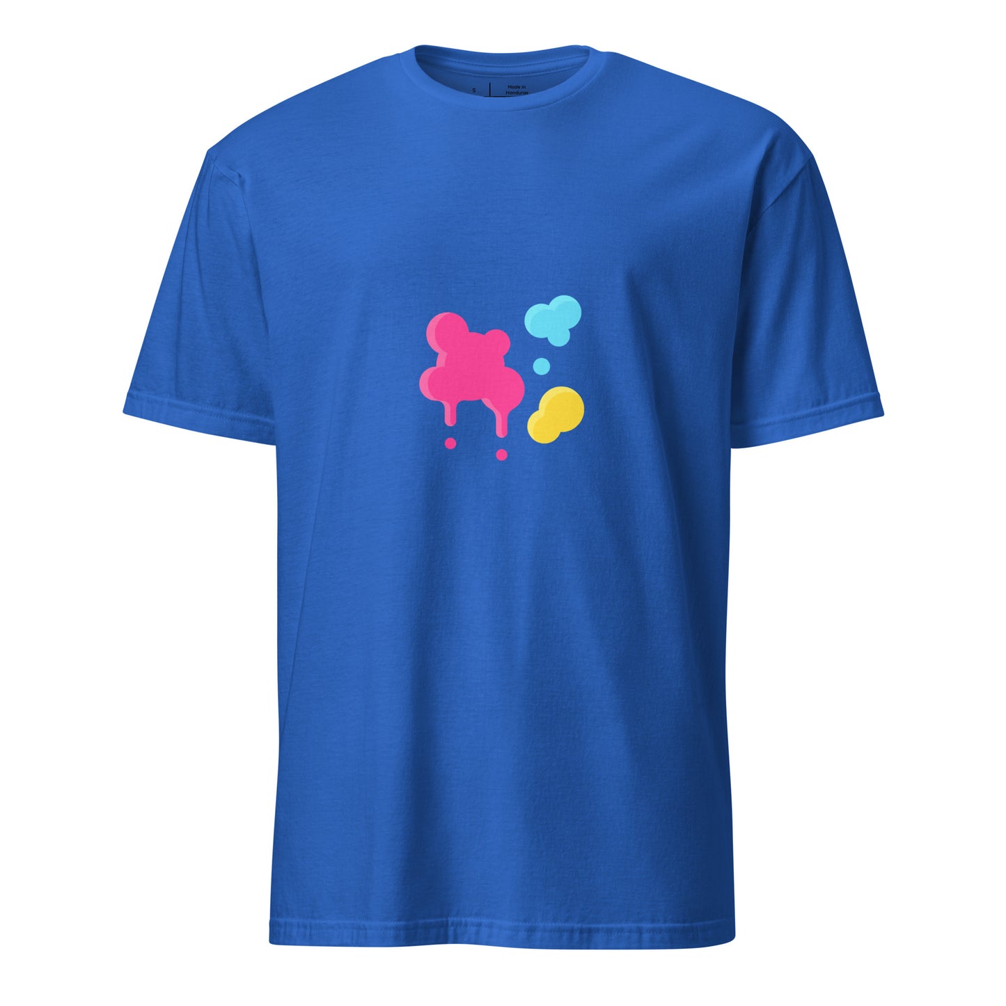 Splat - Urban Paint Splash - Short-Sleeve Unisex T-Shirt - Graphic Tee - Royal Blue - Front