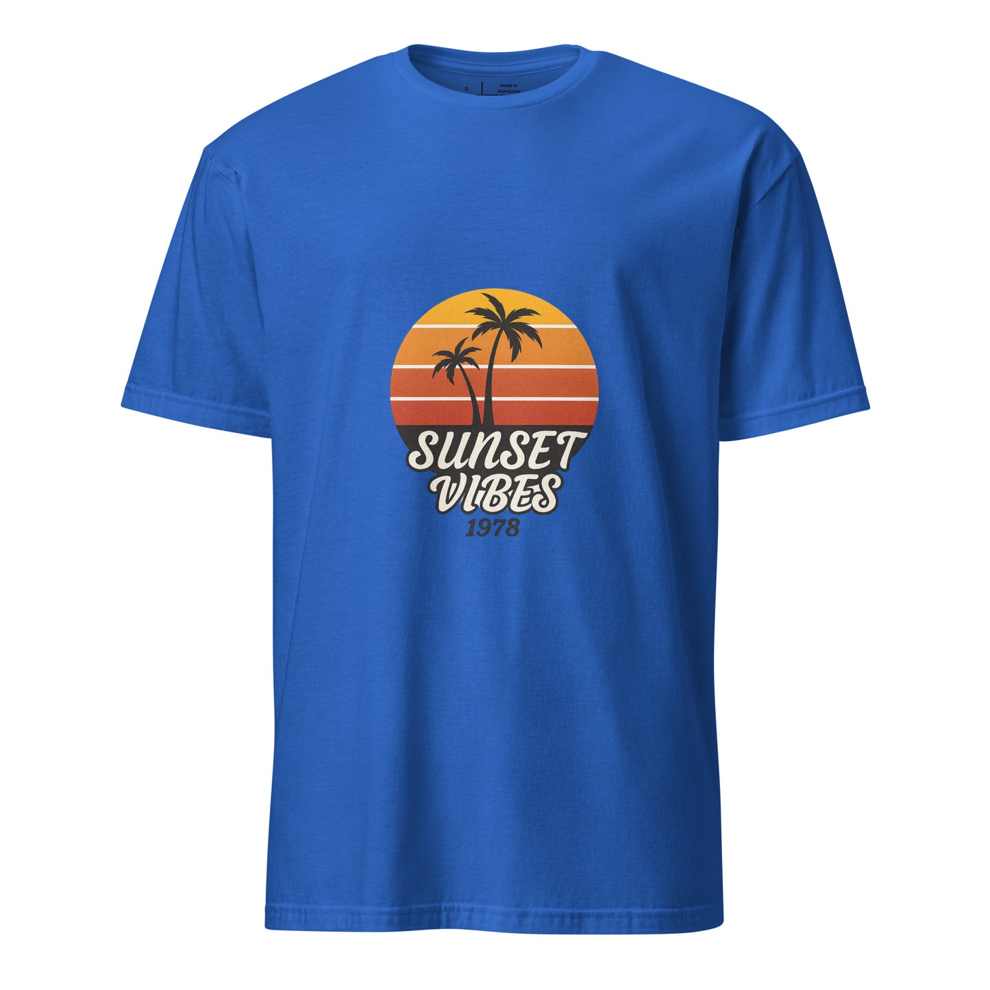 Sunset Vibes – 1978 Retro - Short-Sleeve Unisex T-Shirt - Graphic Tee - Royal Blue - Front