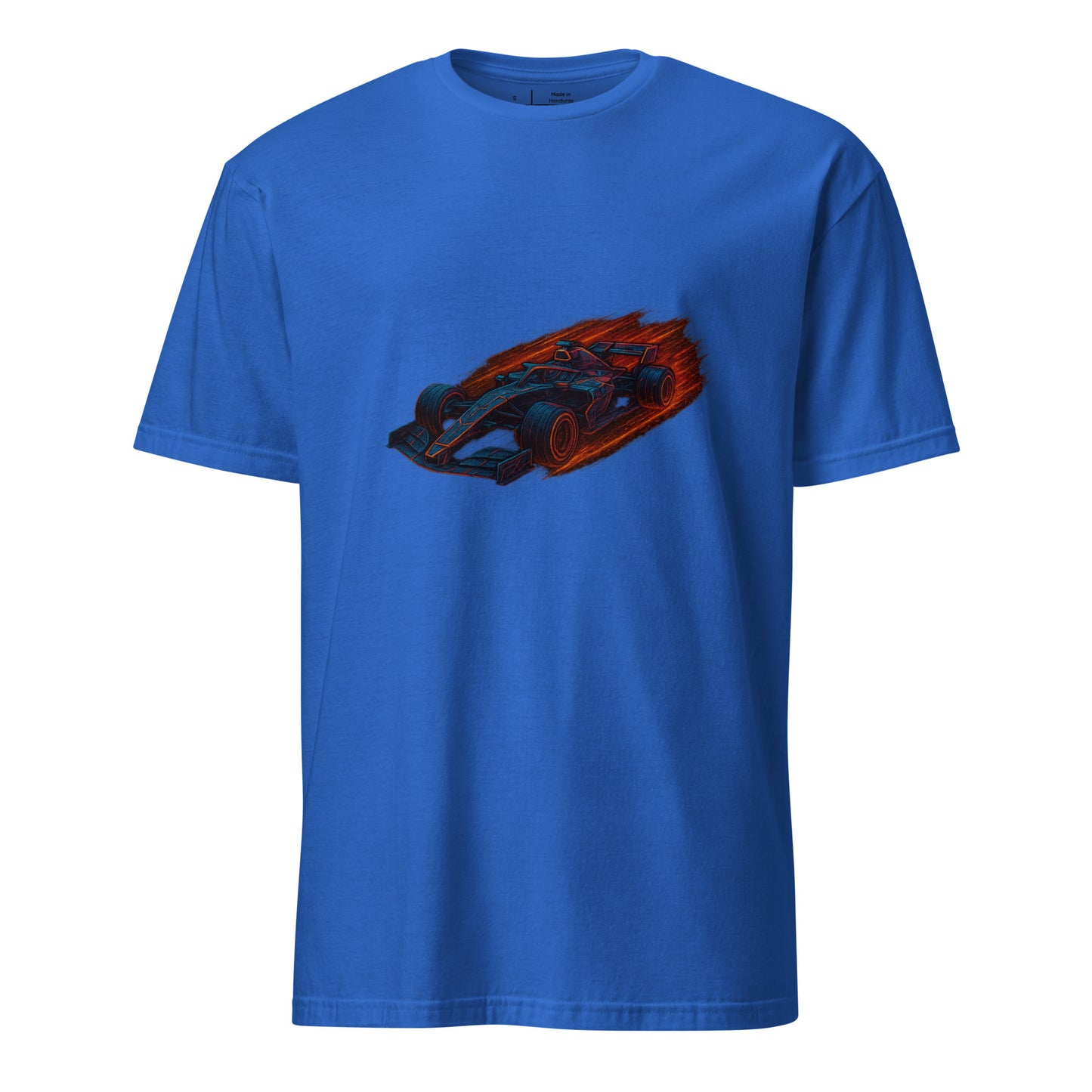 Cyber Formula Racer – The Future Of Speed - Short-Sleeve Unisex T-Shirt - Graphic Tee - Royal Blue - Front 