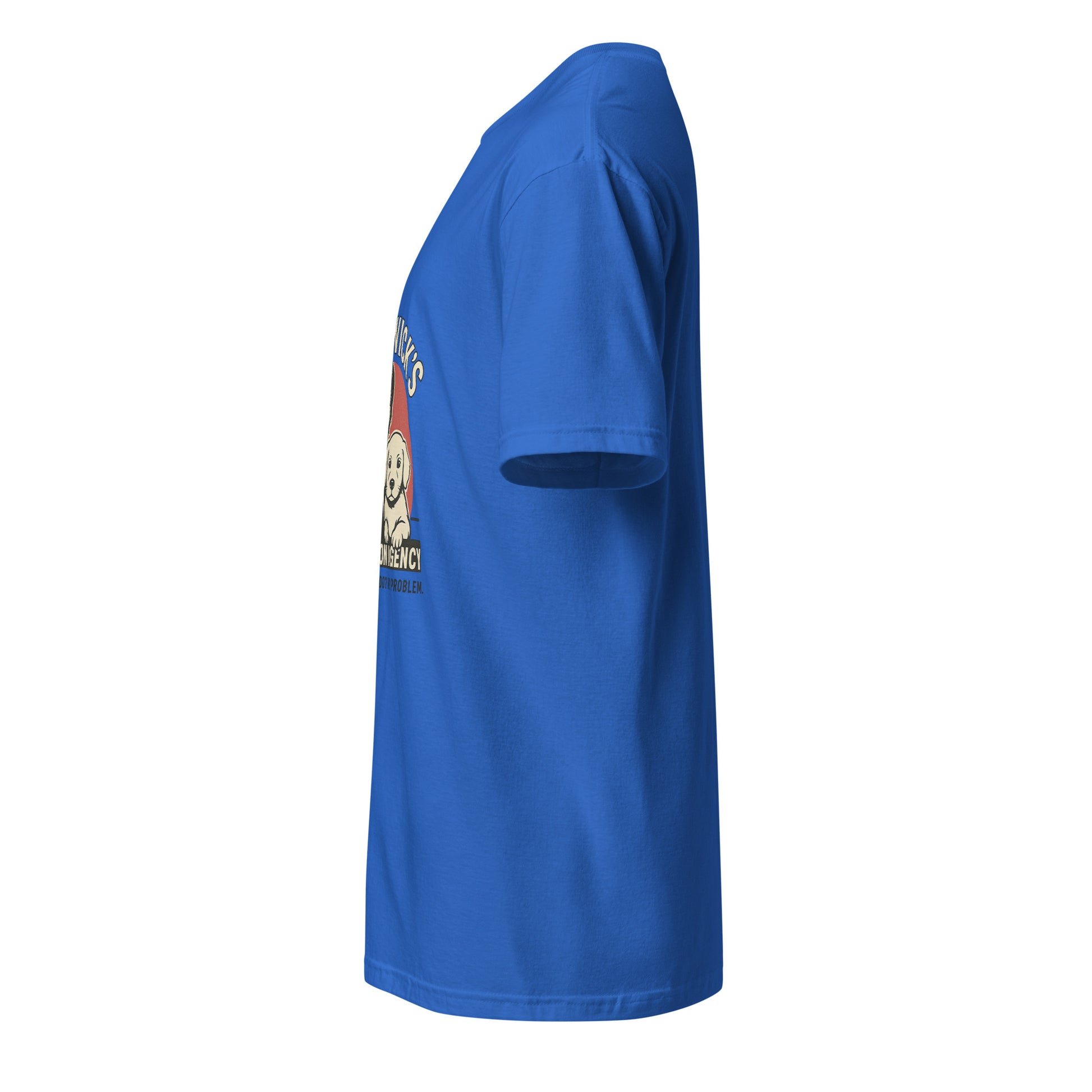 John Wick – Puppy Protection Agency - Film Fan - Short-Sleeve Unisex T-Shirt - Graphic Tee - Royal Blue - Left side