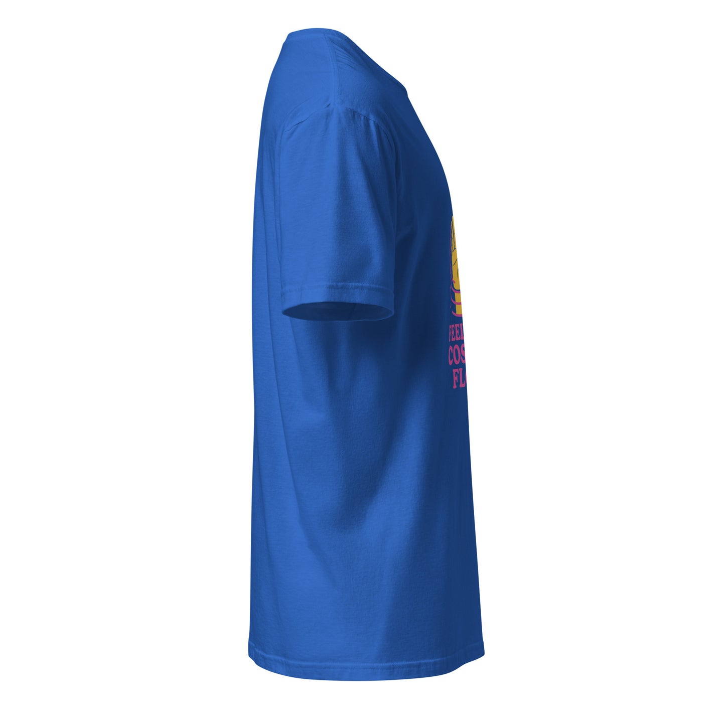 "Feel The Cosmic Flow" - Film Parody - Short-Sleeve Unisex T-Shirt - Graphic Tee - Royal Blue - Right side