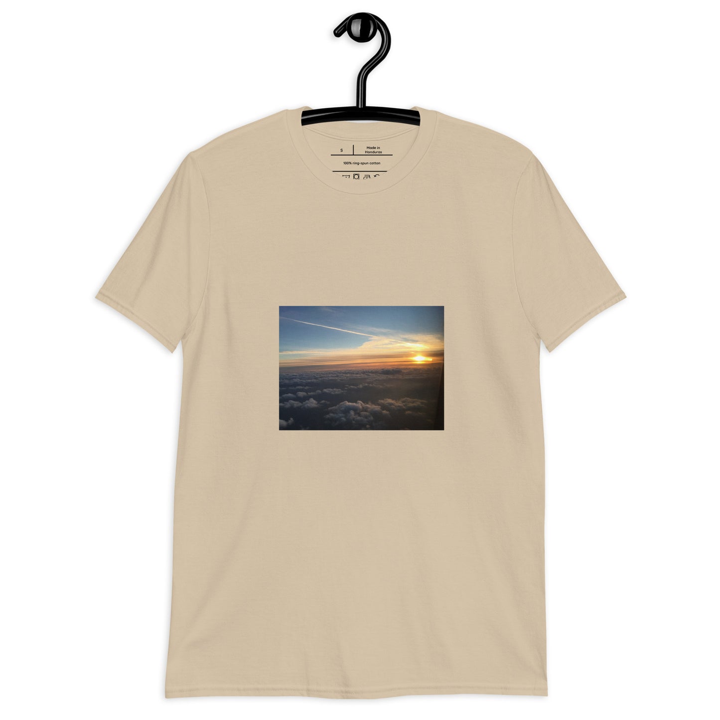 Sunrise - Above The Clouds - Short-Sleeve Unisex T-Shirt - Graphic Tee - Sand - Front