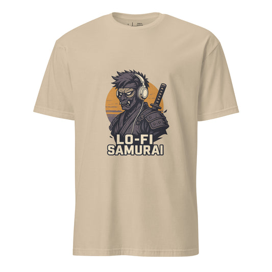 Lo-Fi Samurai - Modern-Day Ronin - Short-Sleeve Unisex T-Shirt - Graphic Tee - Sand - Front