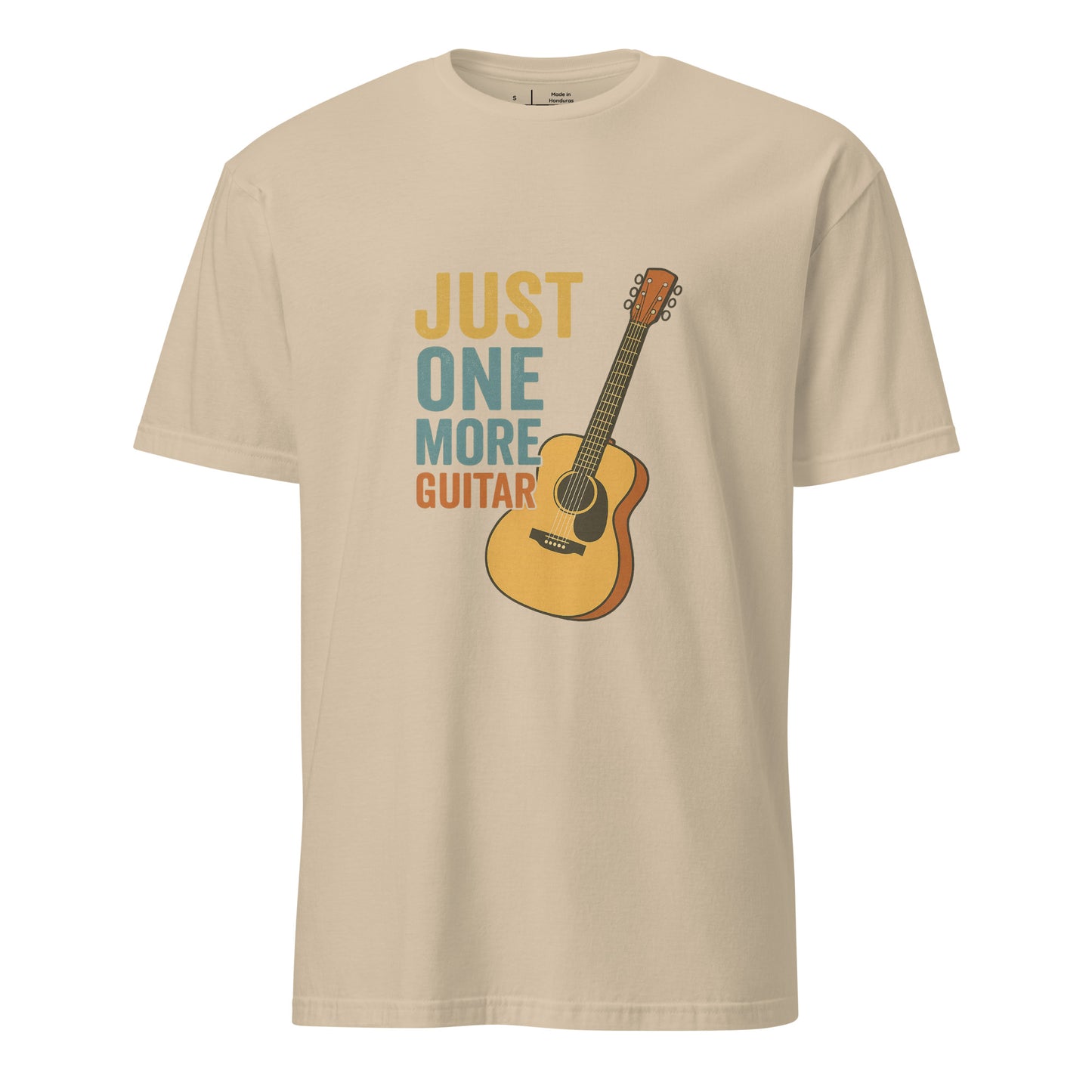 One More - Guitarist - Short-Sleeve Unisex T-Shirt - Graphic Tee - Sand - Front