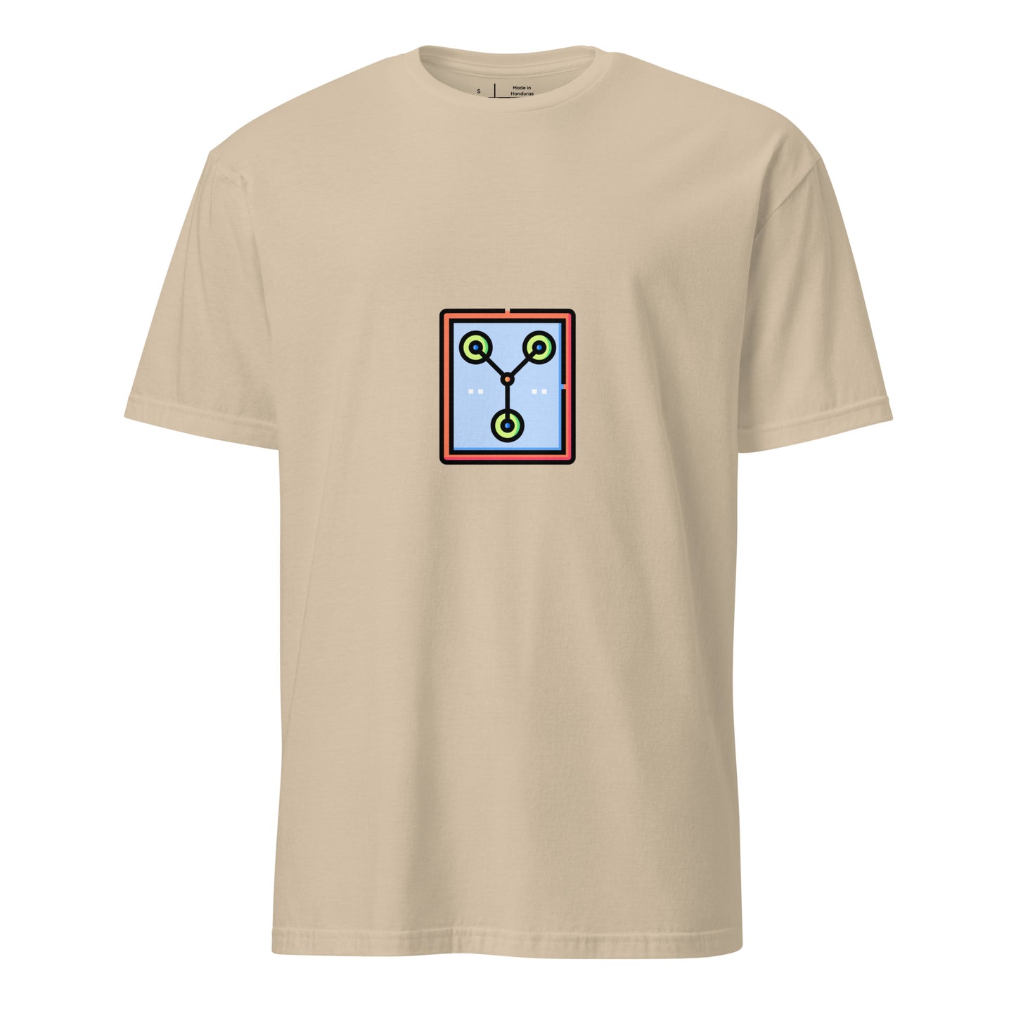 Flux - Great Scott! - Short-Sleeve Unisex T-Shirt - Graphic Tee - Sand - Front